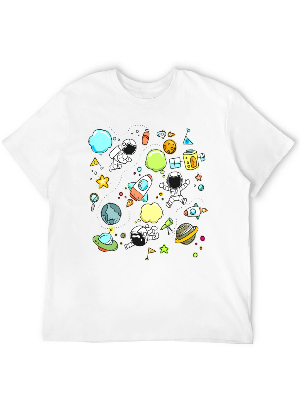 Space Adventure Graphic Tee - Black