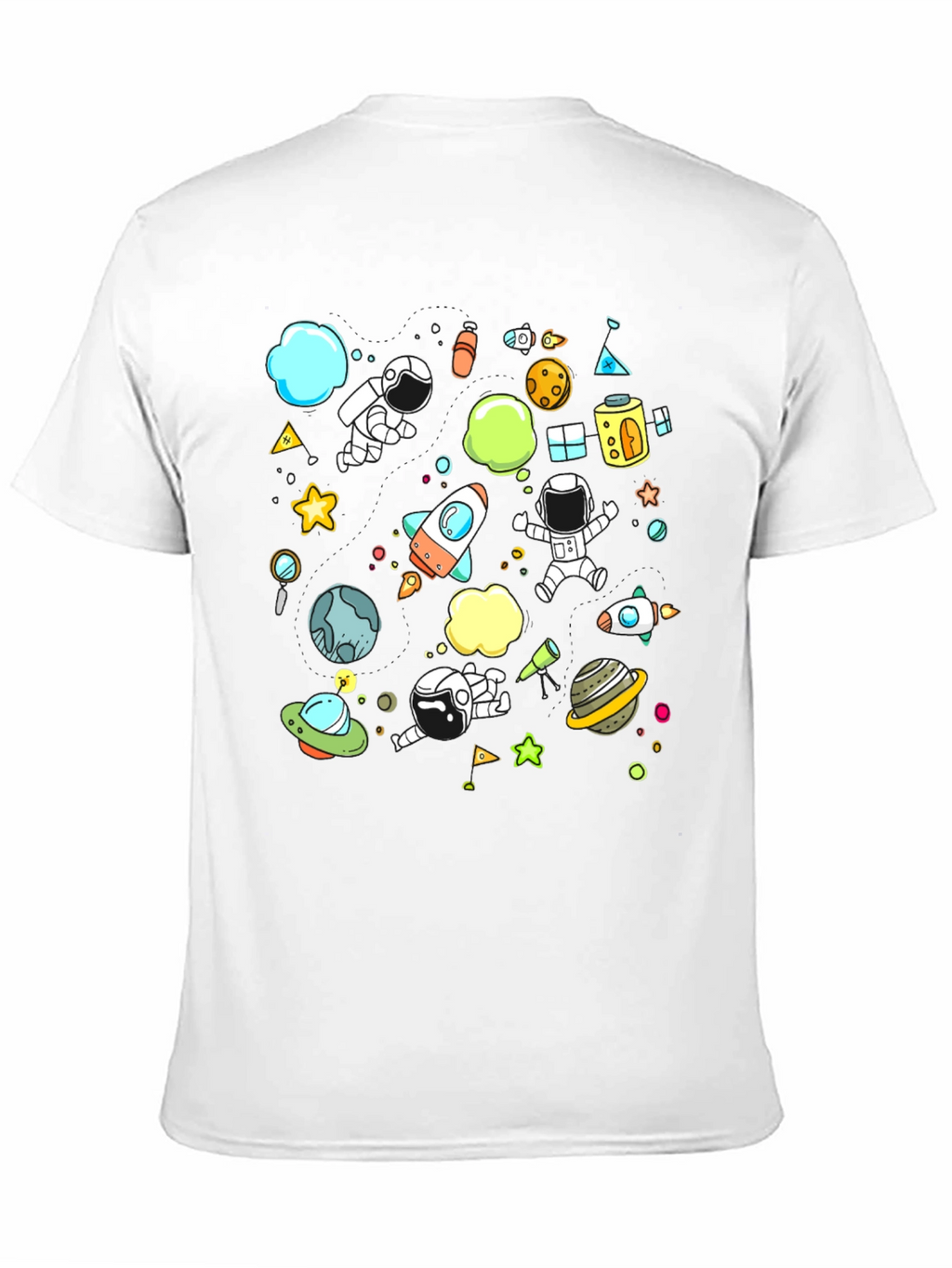 Space Adventure Graphic Tee - Black