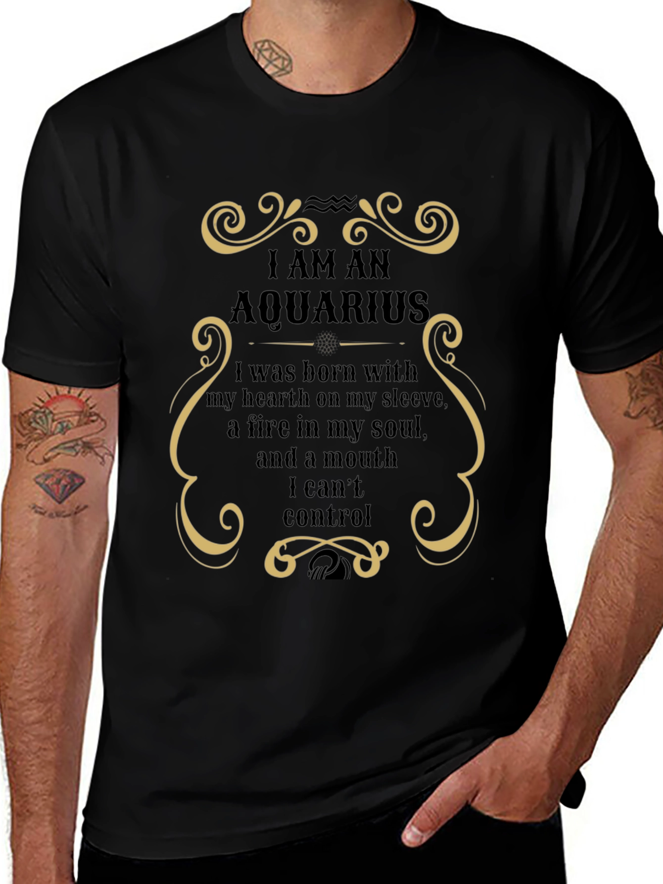 Aquarius Zodiac Graphic T-Shirt