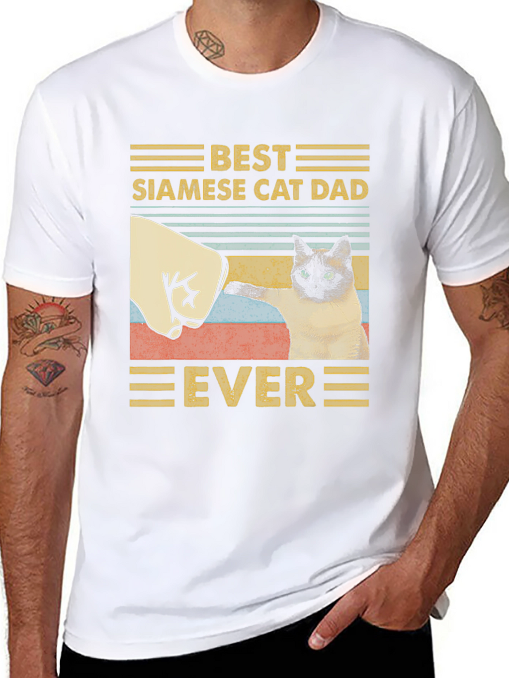 Best Siamese Cat Dad Ever T-Shirt