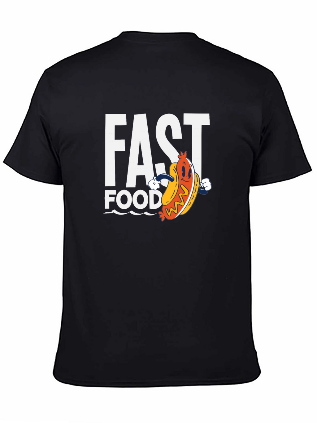 Fast Food Hotdog Graphic T-Shirt - Casual Wear