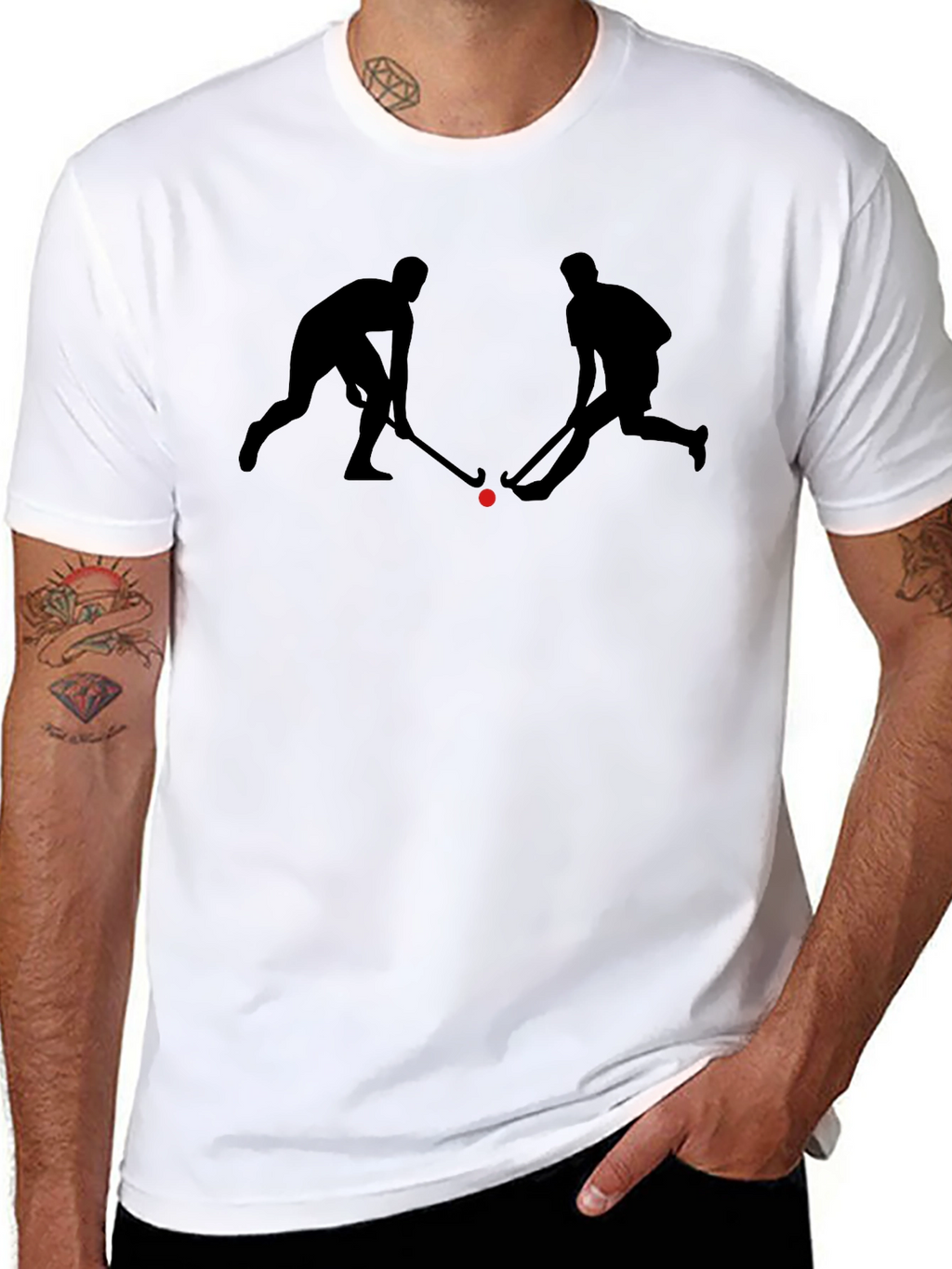 Hockey Players Black T-Shirt