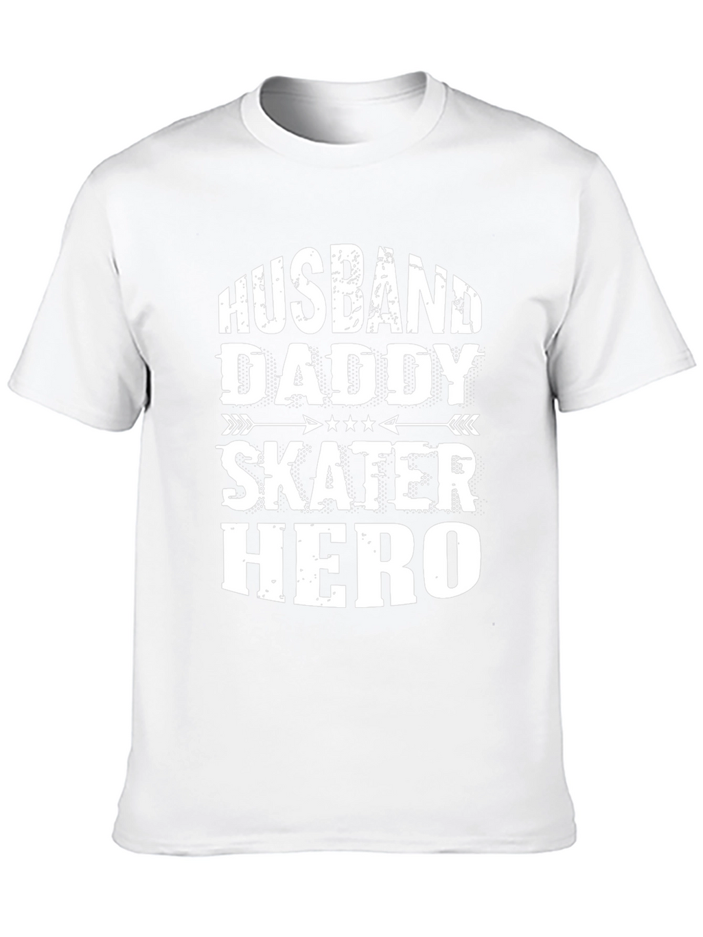 Husband Daddy Skater Hero Graphic Tee - Black