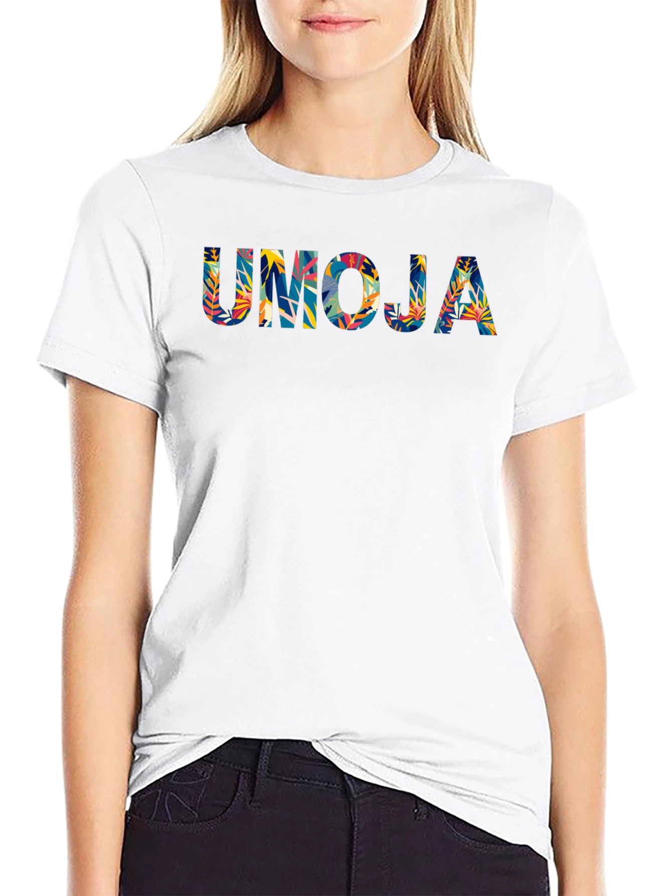 Umoja Graphic Print Black T-Shirt