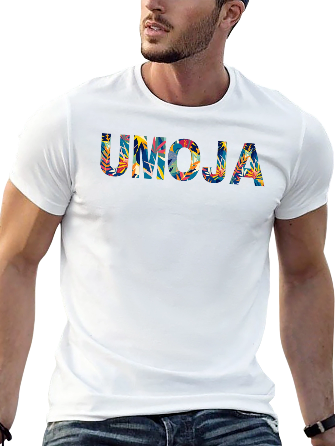 Umoja Graphic Print Black T-Shirt