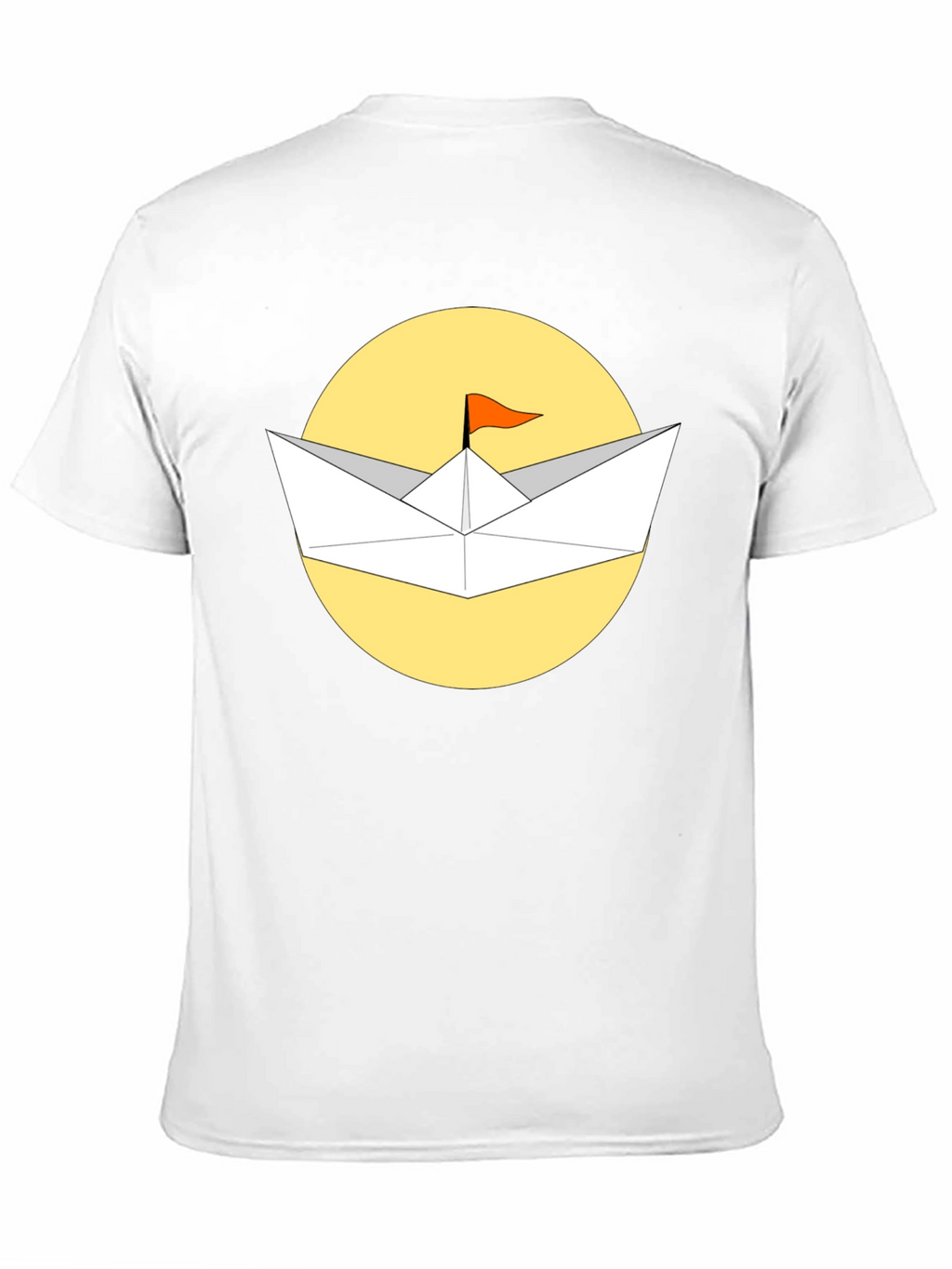 Paper Boat T-Shirt - Black Cotton Graphic Tee