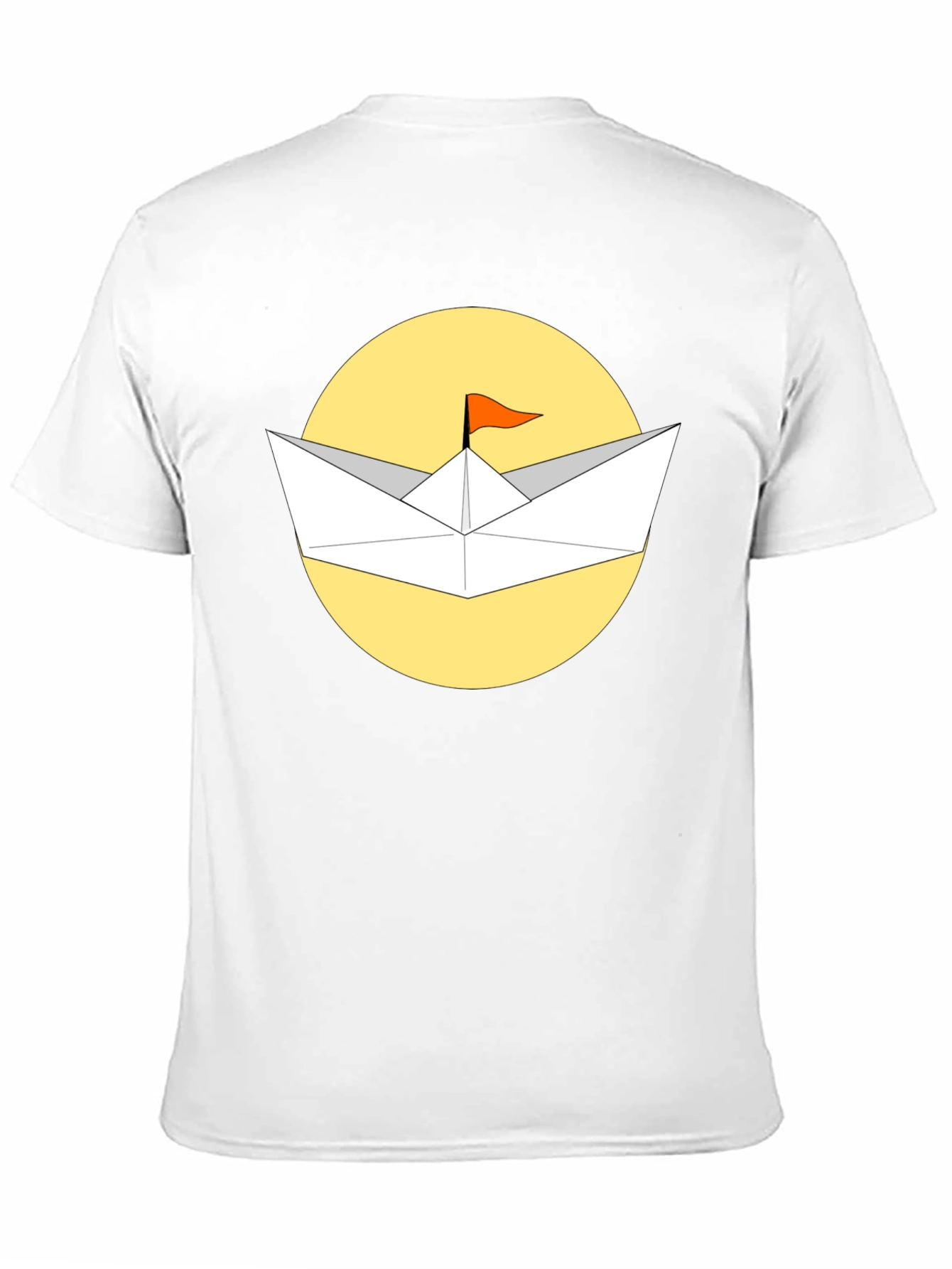 Paper Boat T-Shirt - Black Cotton Graphic Tee