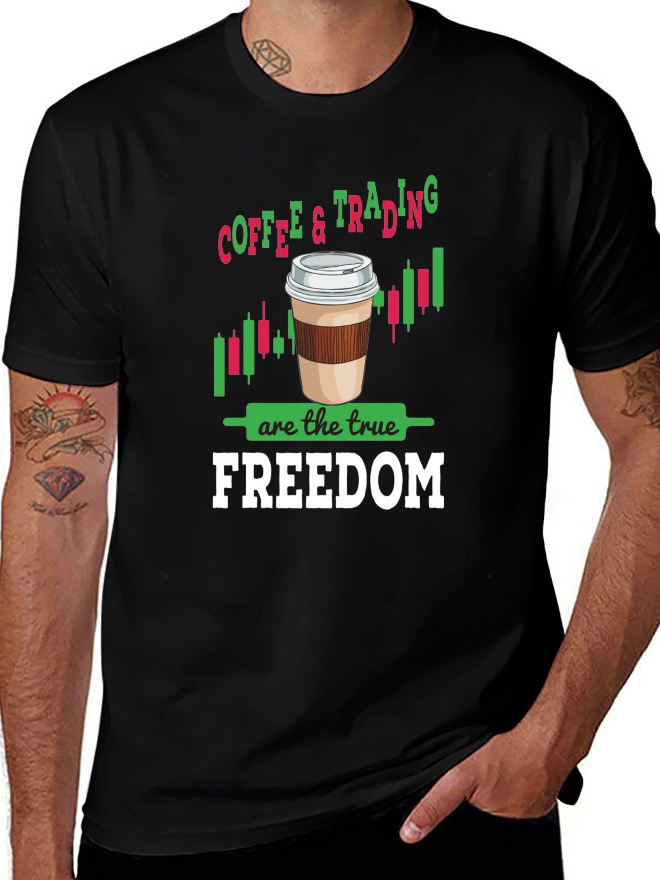 Coffee & Trading Freedom Graphic Tee