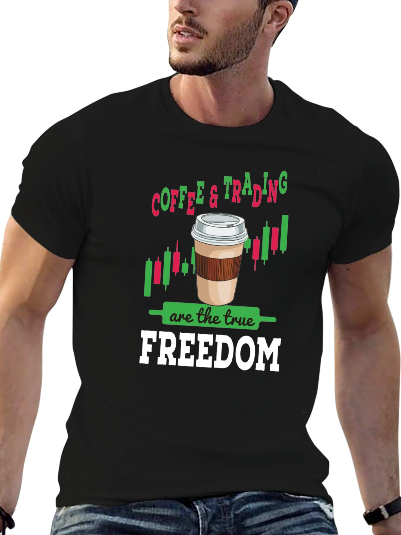 Coffee & Trading Freedom Graphic Tee
