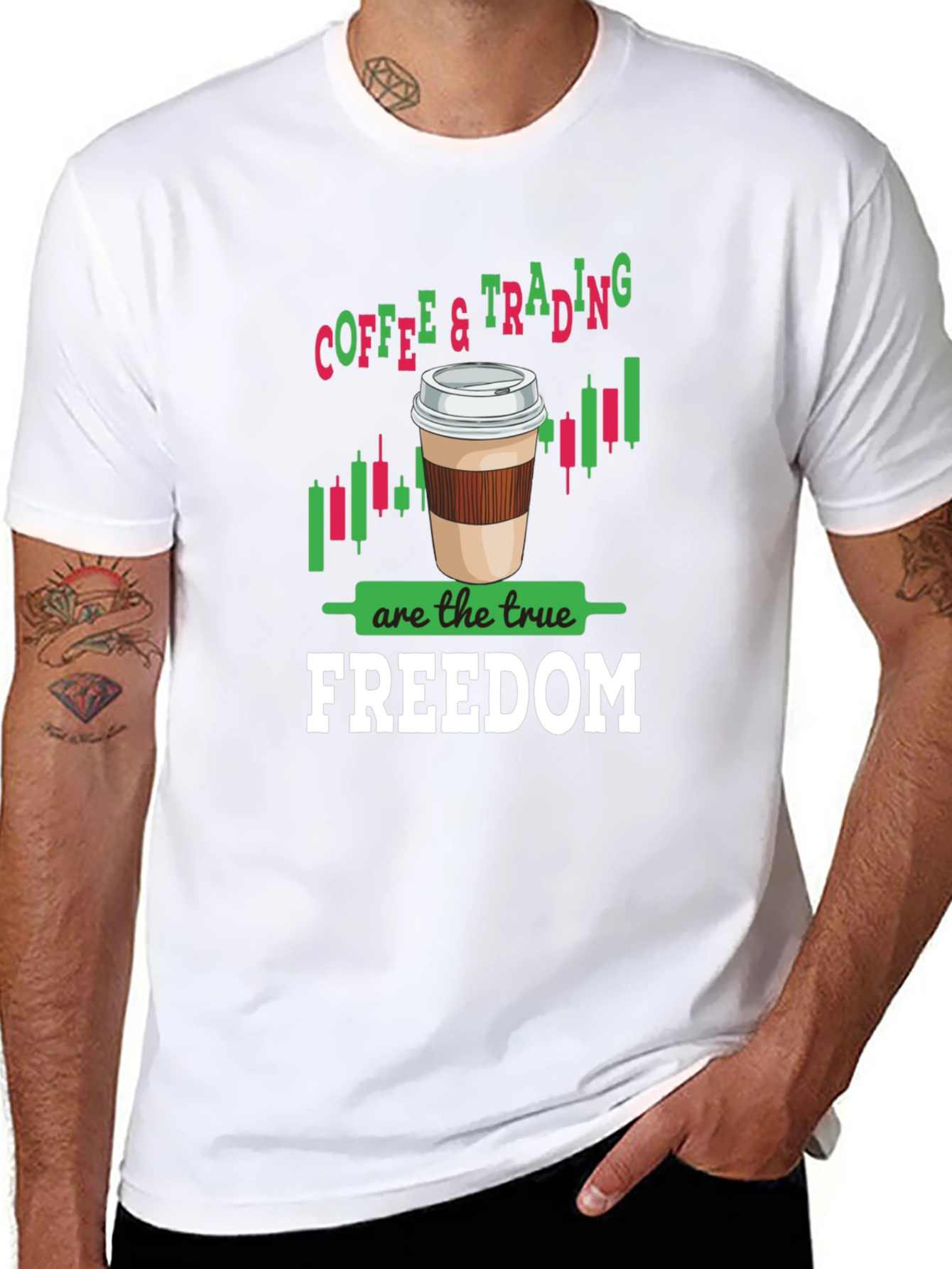 Coffee & Trading Freedom Graphic Tee