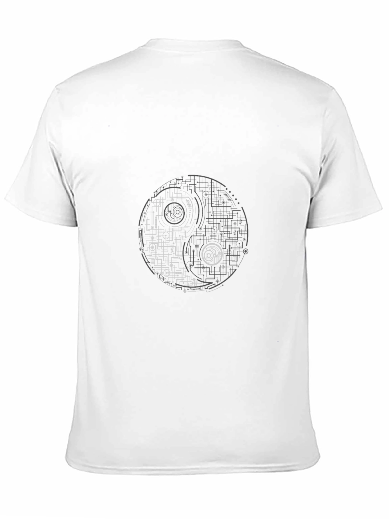 Tech Yin Yang Graphic T-Shirt