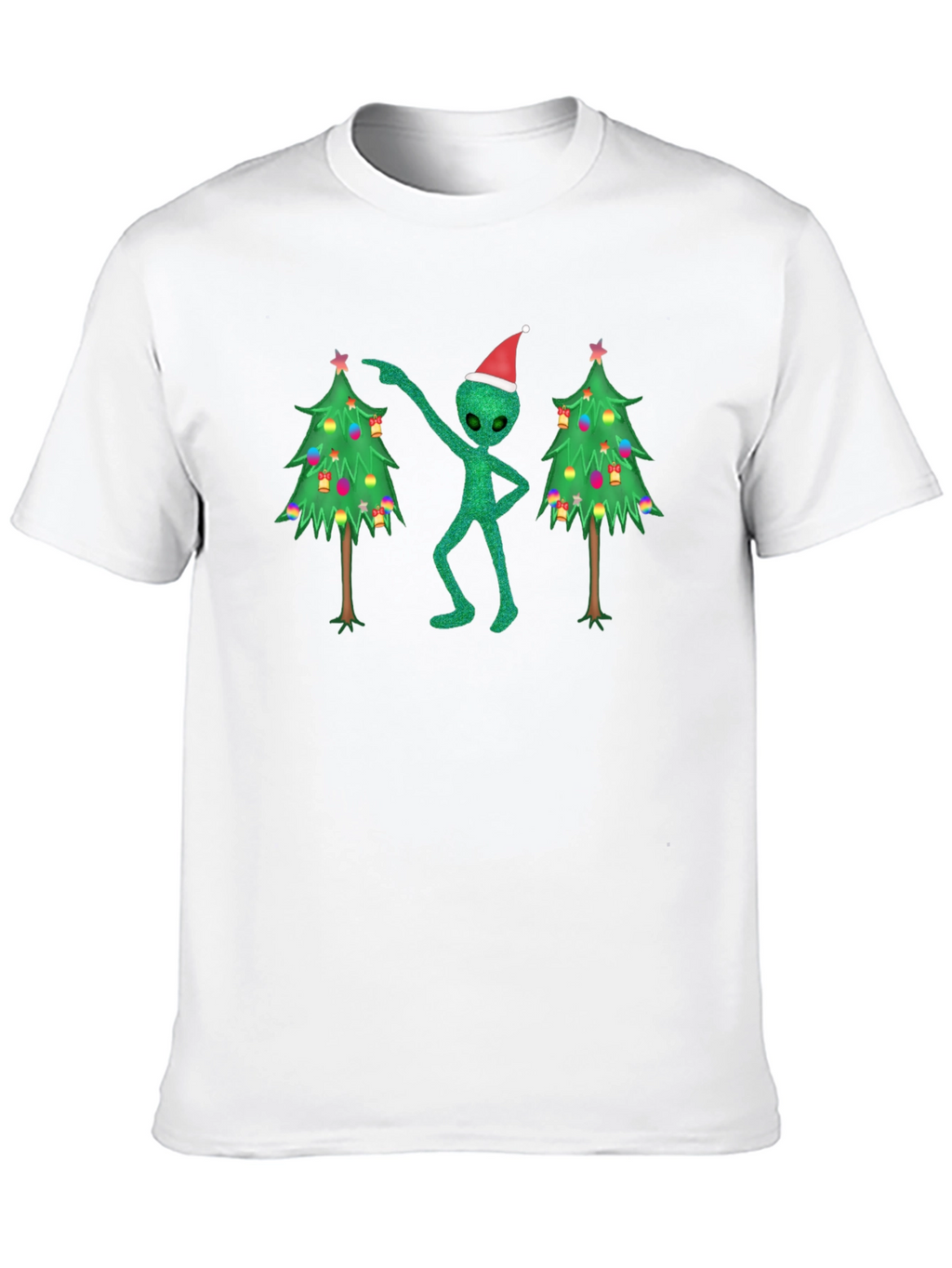 Festive Alien Christmas Tree T-Shirt