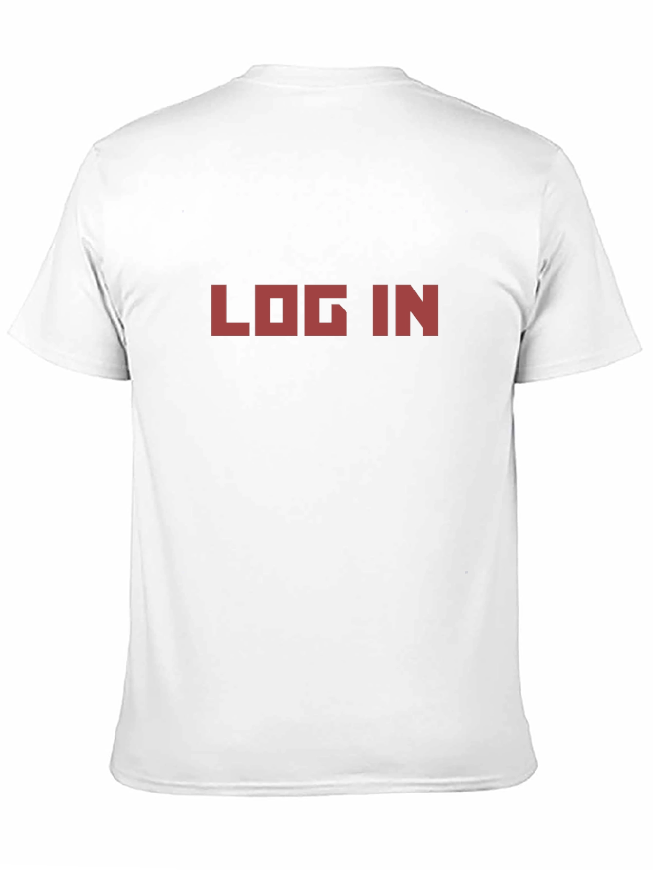 Retro LOG IN Tee - Black Graphic T-Shirt