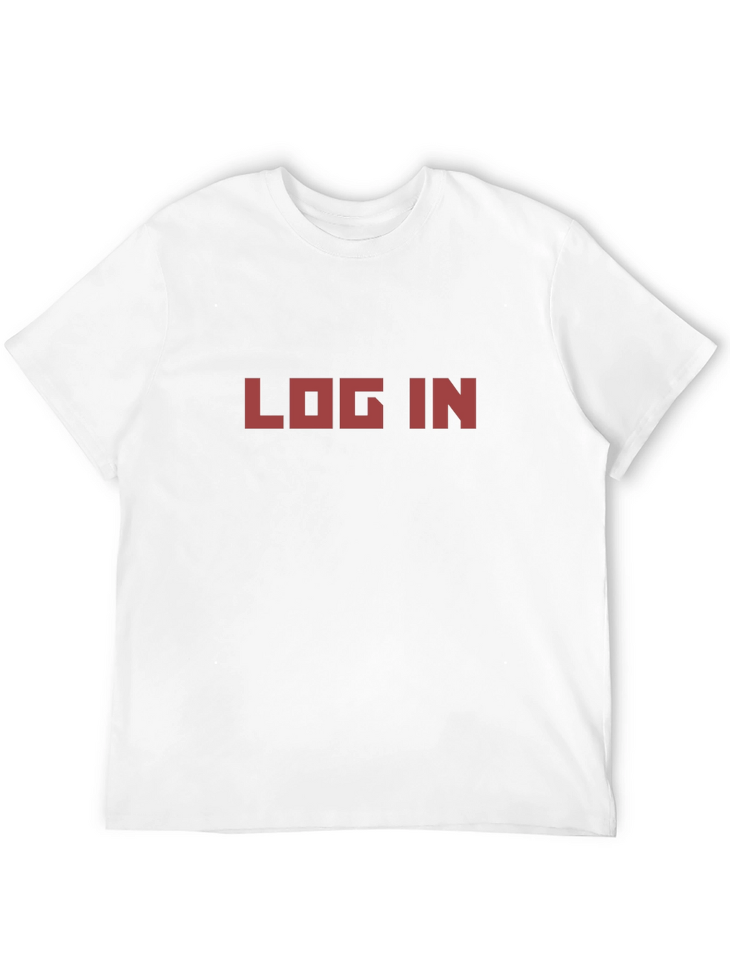Retro LOG IN Tee - Black Graphic T-Shirt