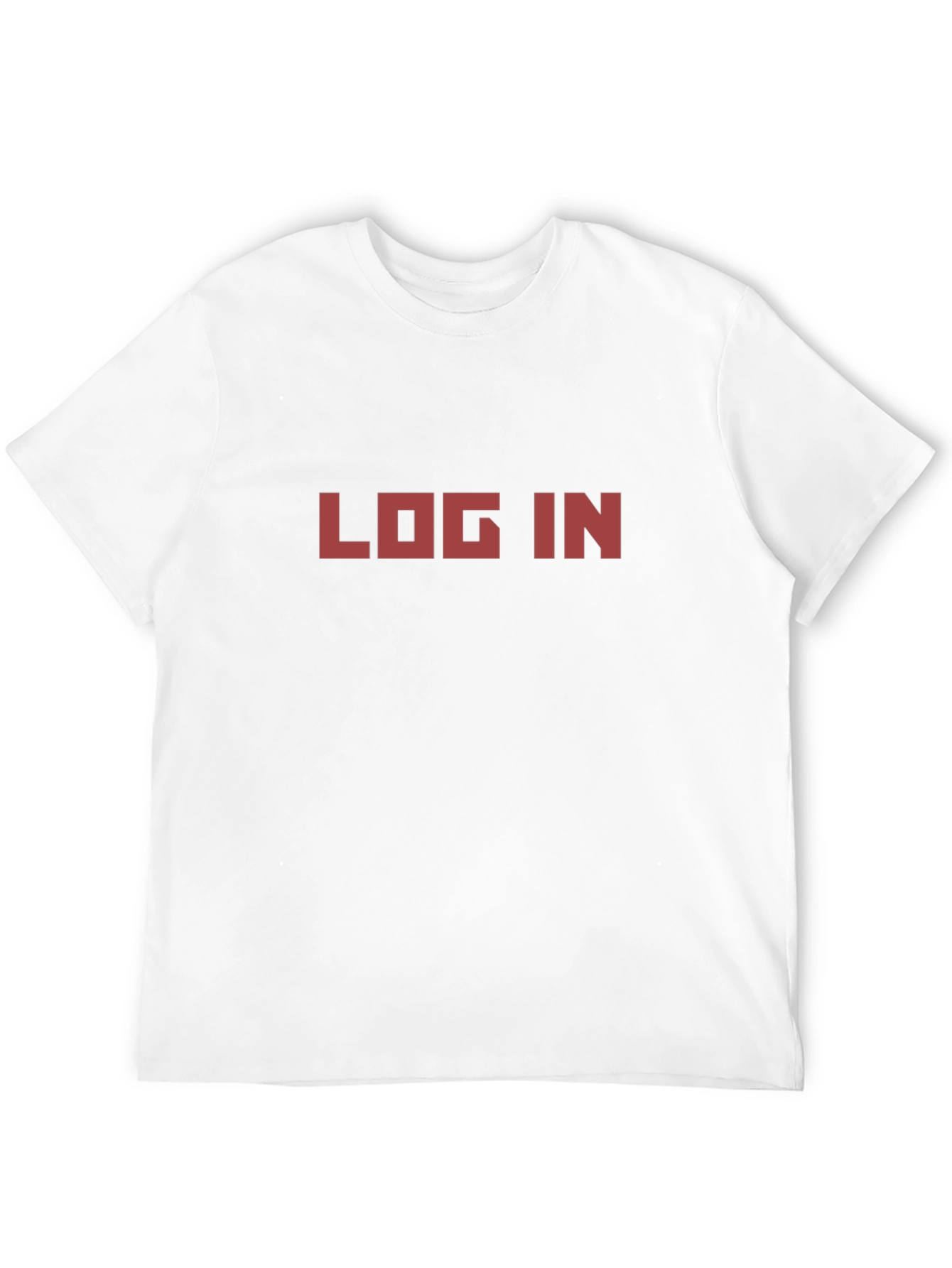 Retro LOG IN Tee - Black Graphic T-Shirt