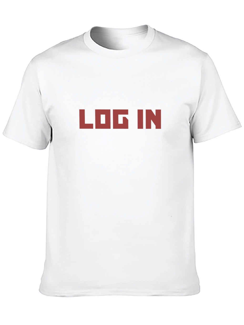 Retro LOG IN Tee - Black Graphic T-Shirt