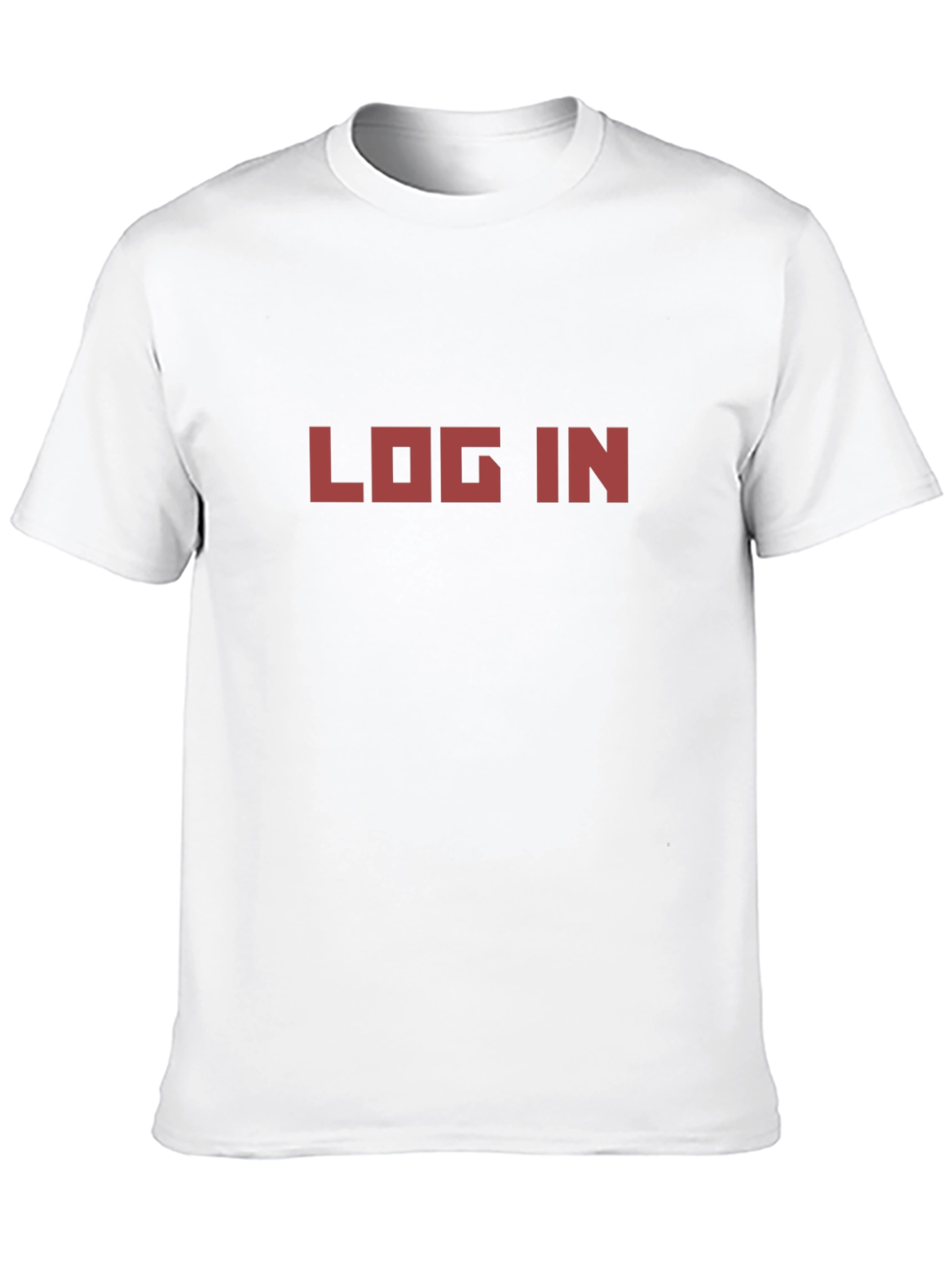 Retro LOG IN Tee - Black Graphic T-Shirt
