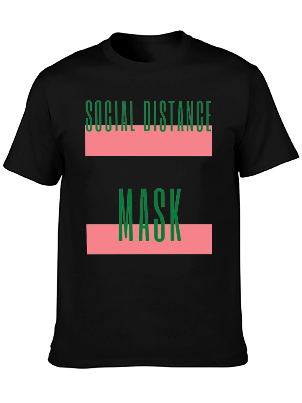 Social Distance Mask Graphic T-Shirt