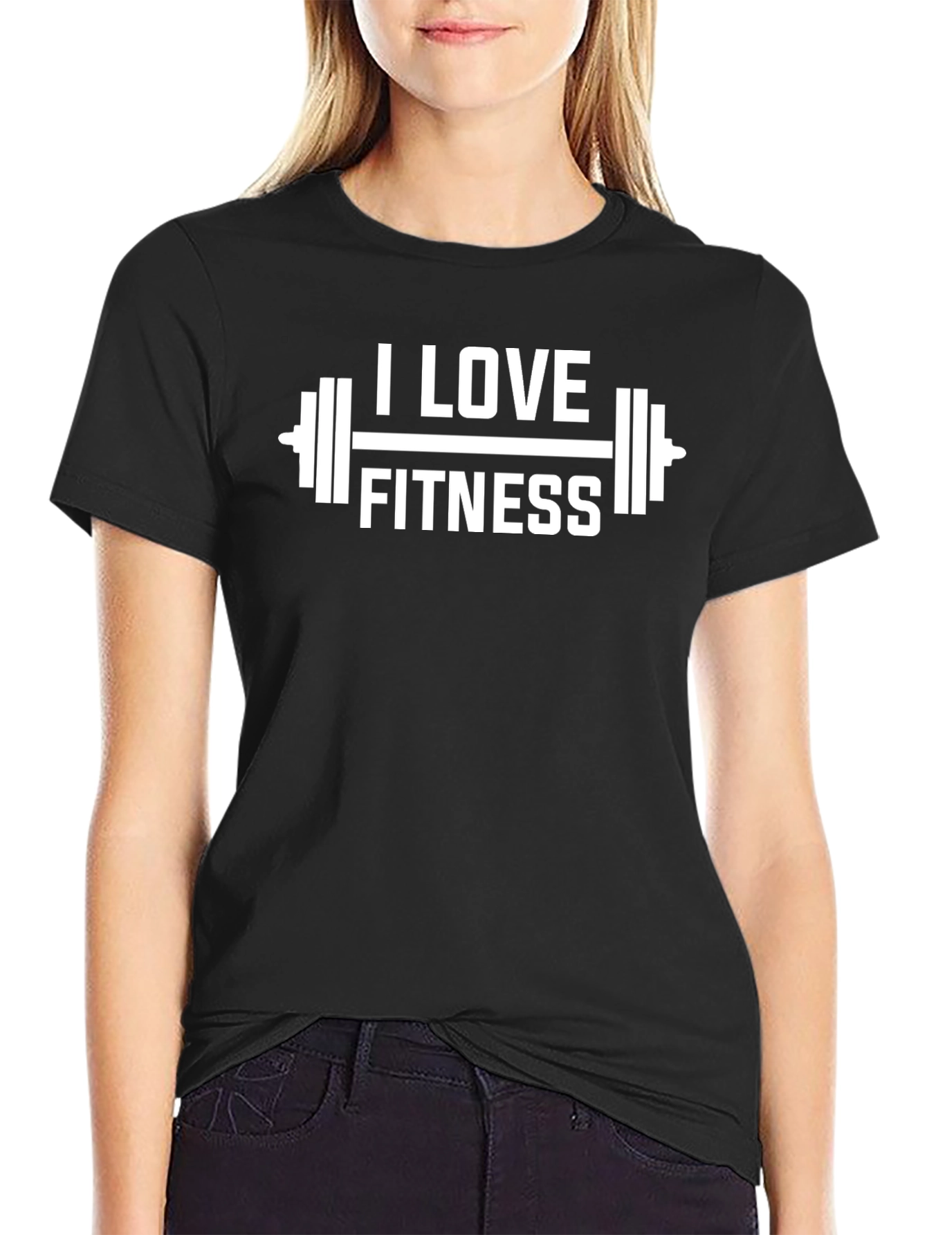 I Love Fitness Graphic T-Shirt - Workout Tee