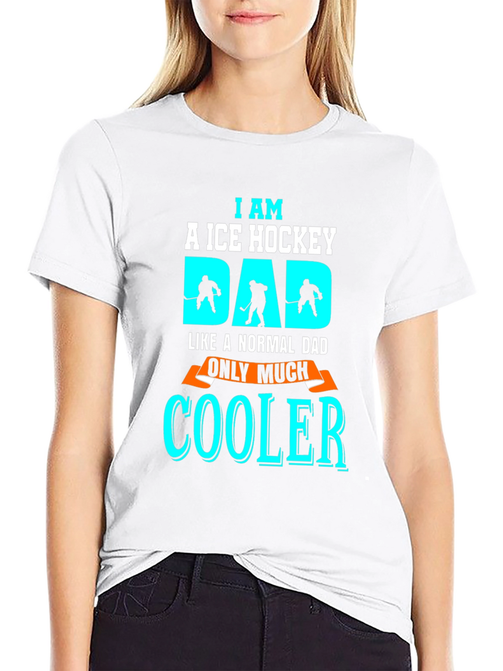 Ice Hockey Dad T-Shirt - Cool Fathers Day Tee