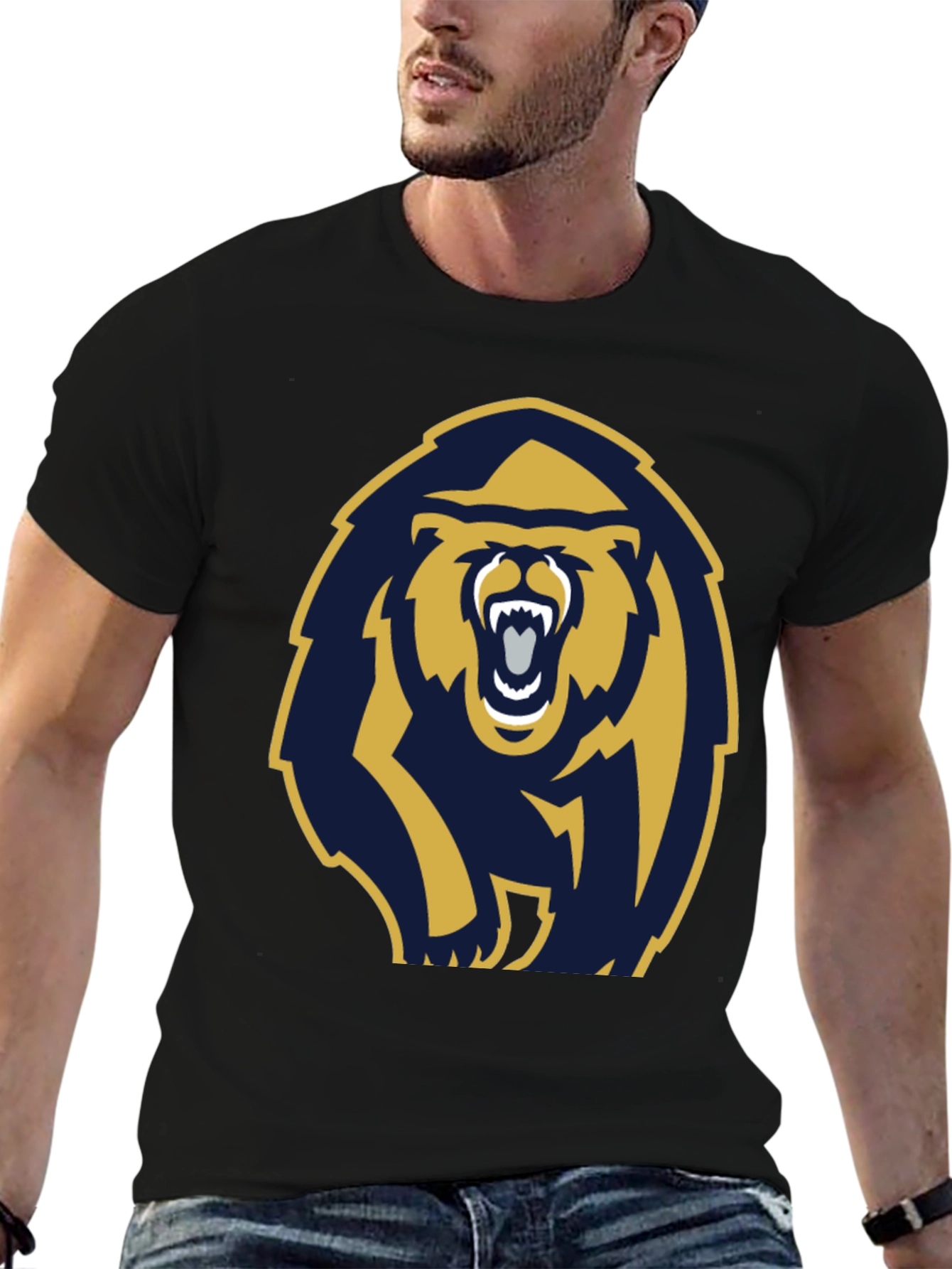 Bold Bear Graphic T-Shirt - Black
