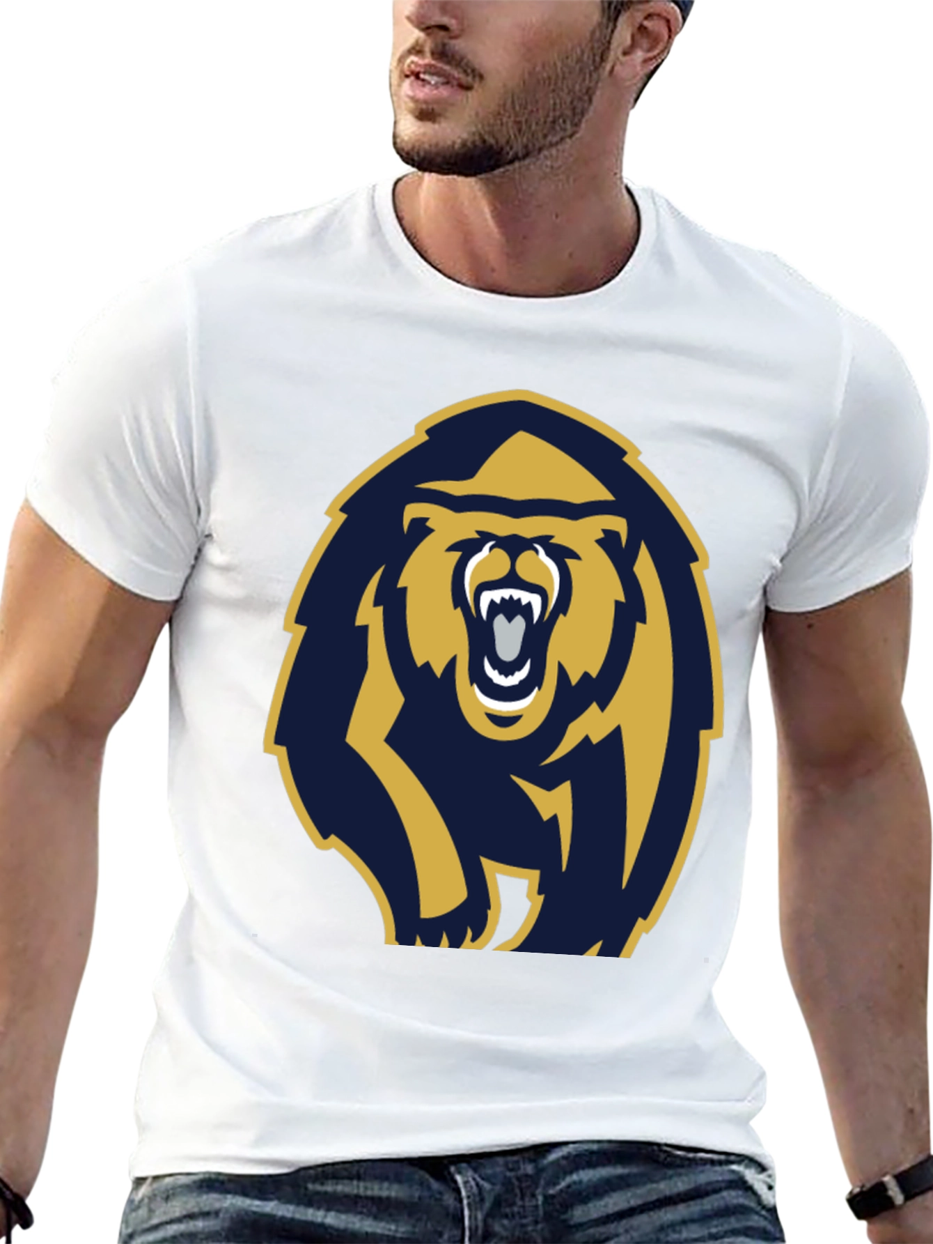 Bold Bear Graphic T-Shirt - Black