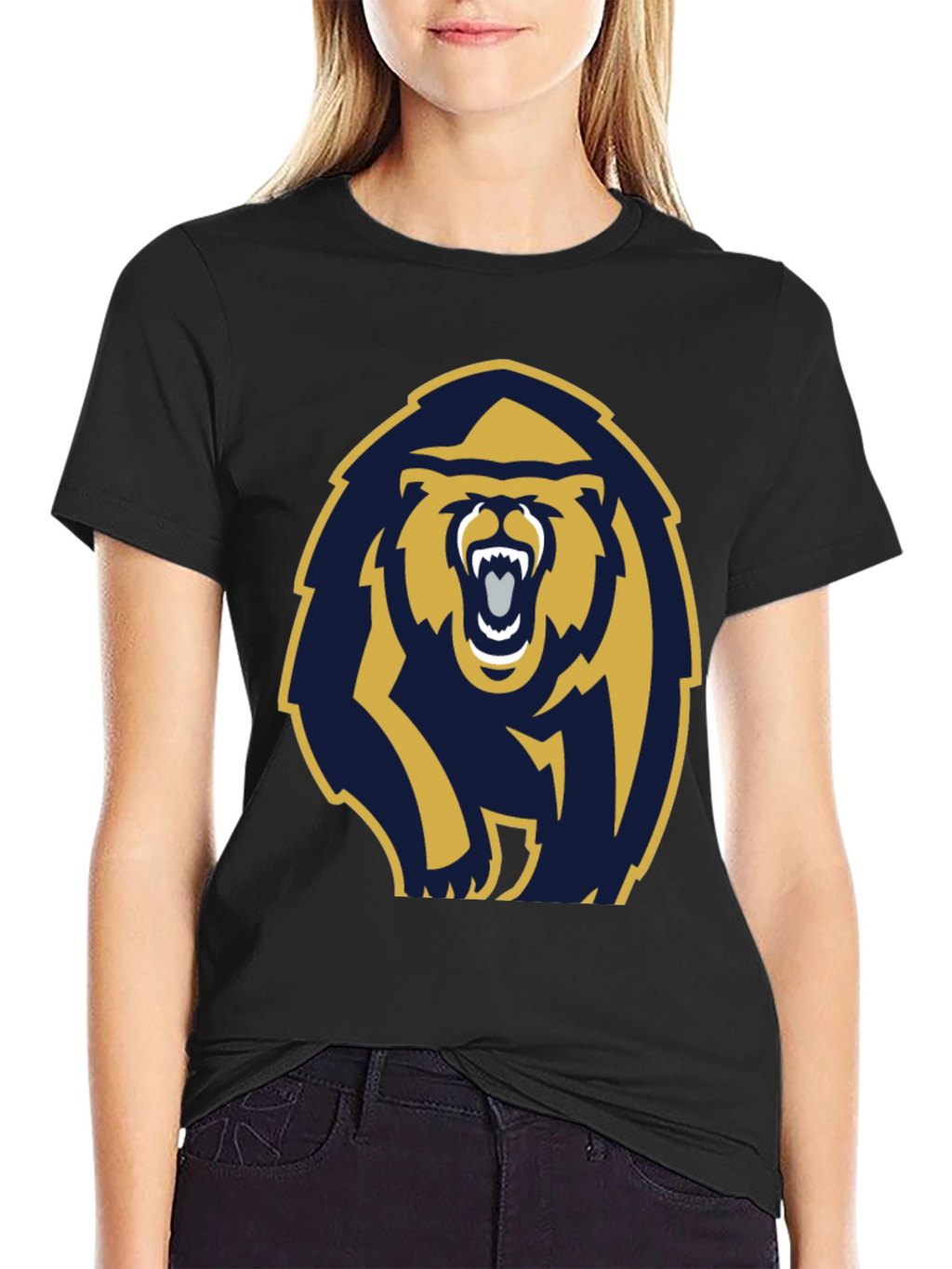 Bold Bear Graphic T-Shirt - Black