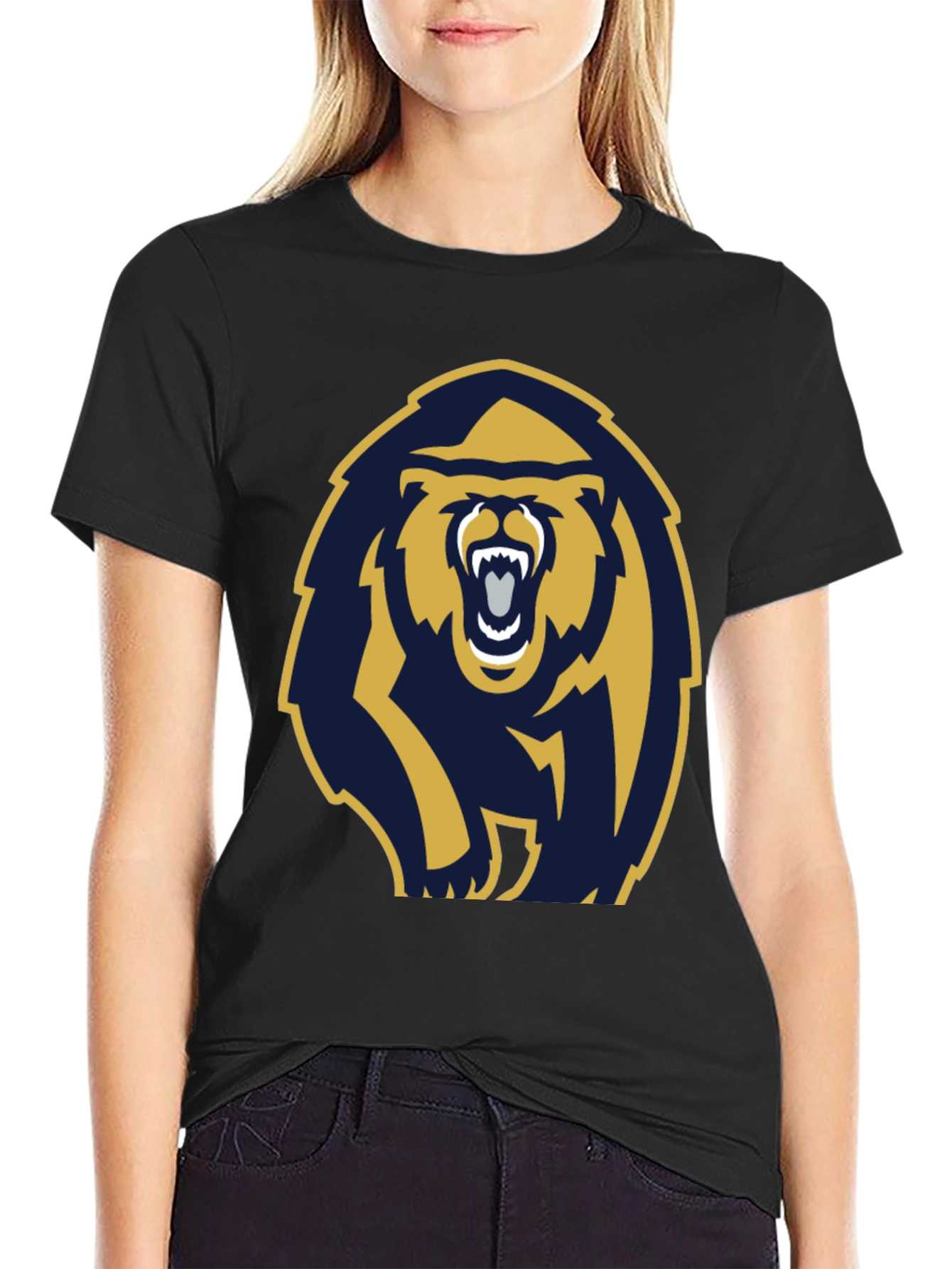 Bold Bear Graphic T-Shirt - Black