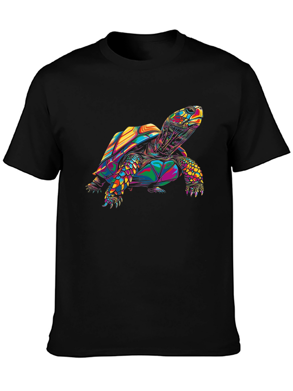 Colorful Turtle Graphic T-Shirt