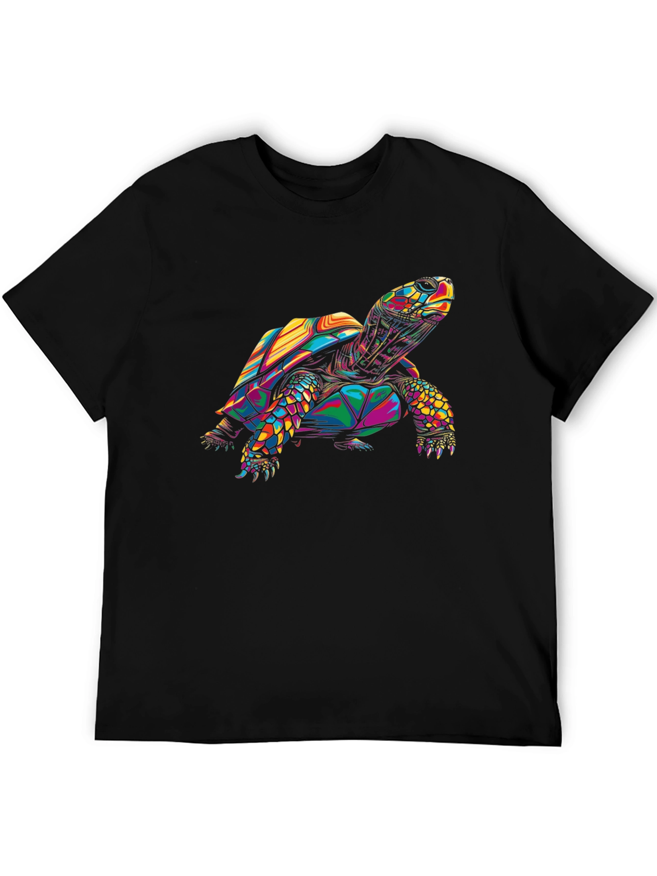 Colorful Turtle Graphic T-Shirt