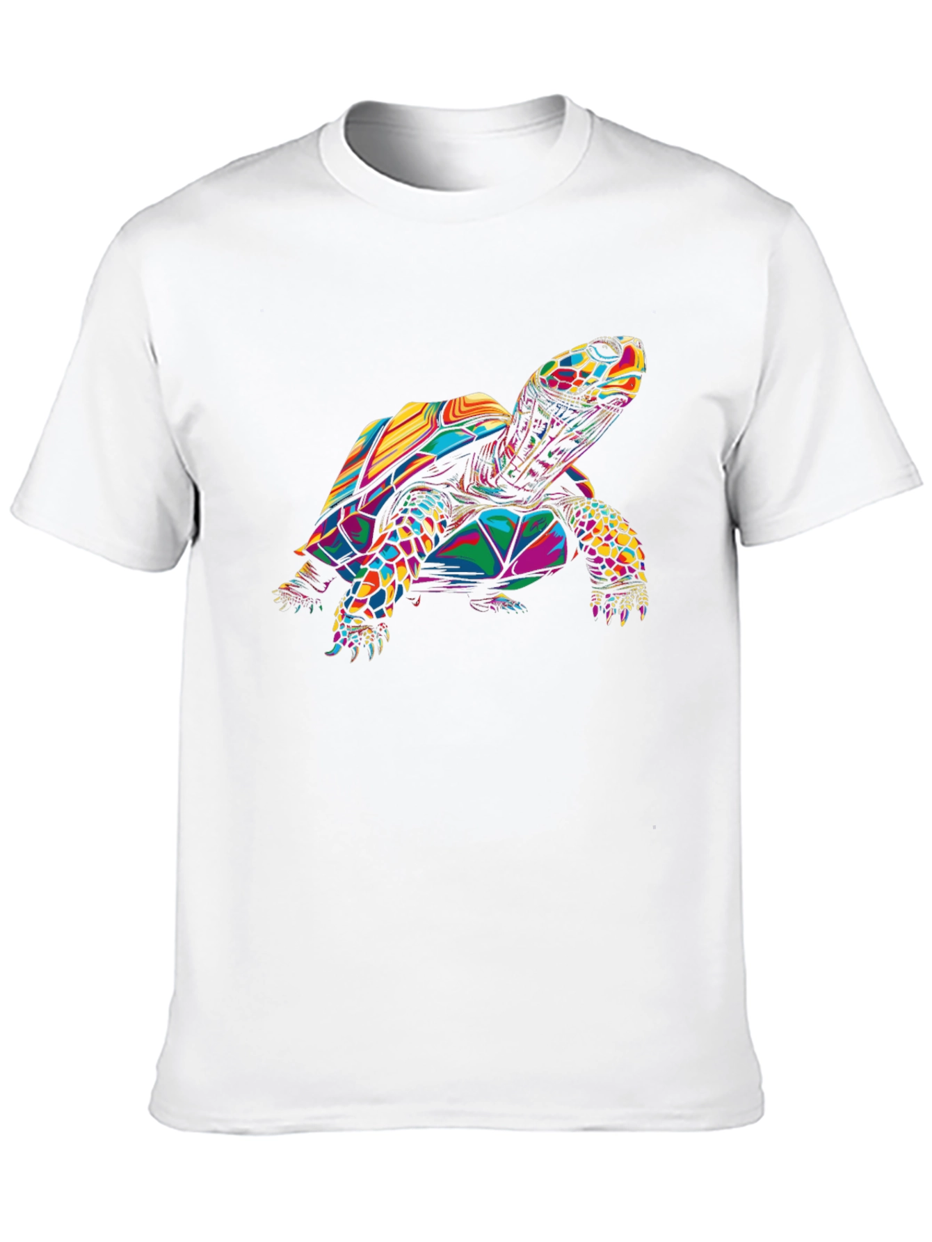 Colorful Turtle Graphic T-Shirt
