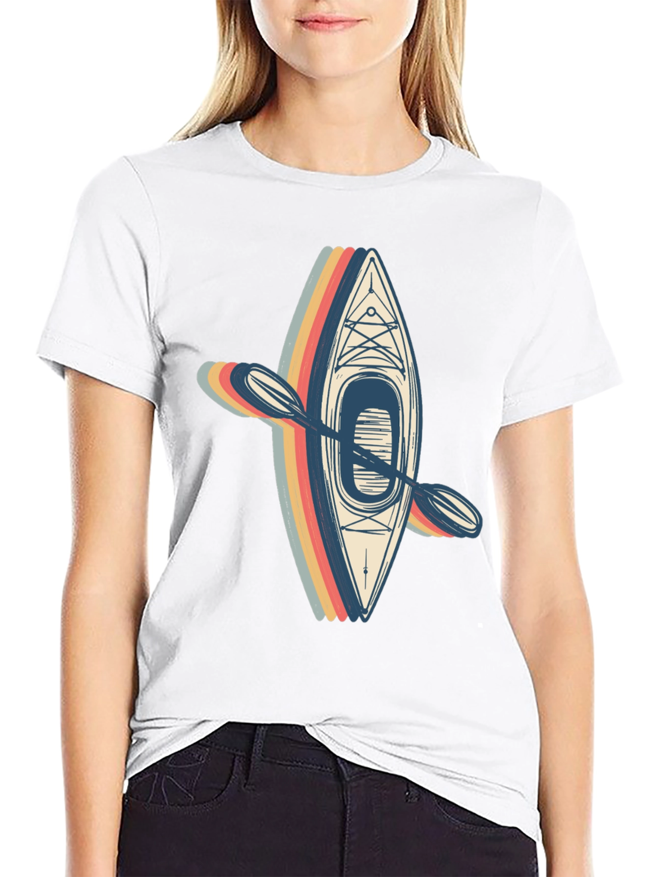 Retro Kayak T-Shirt - Adventure Ready!