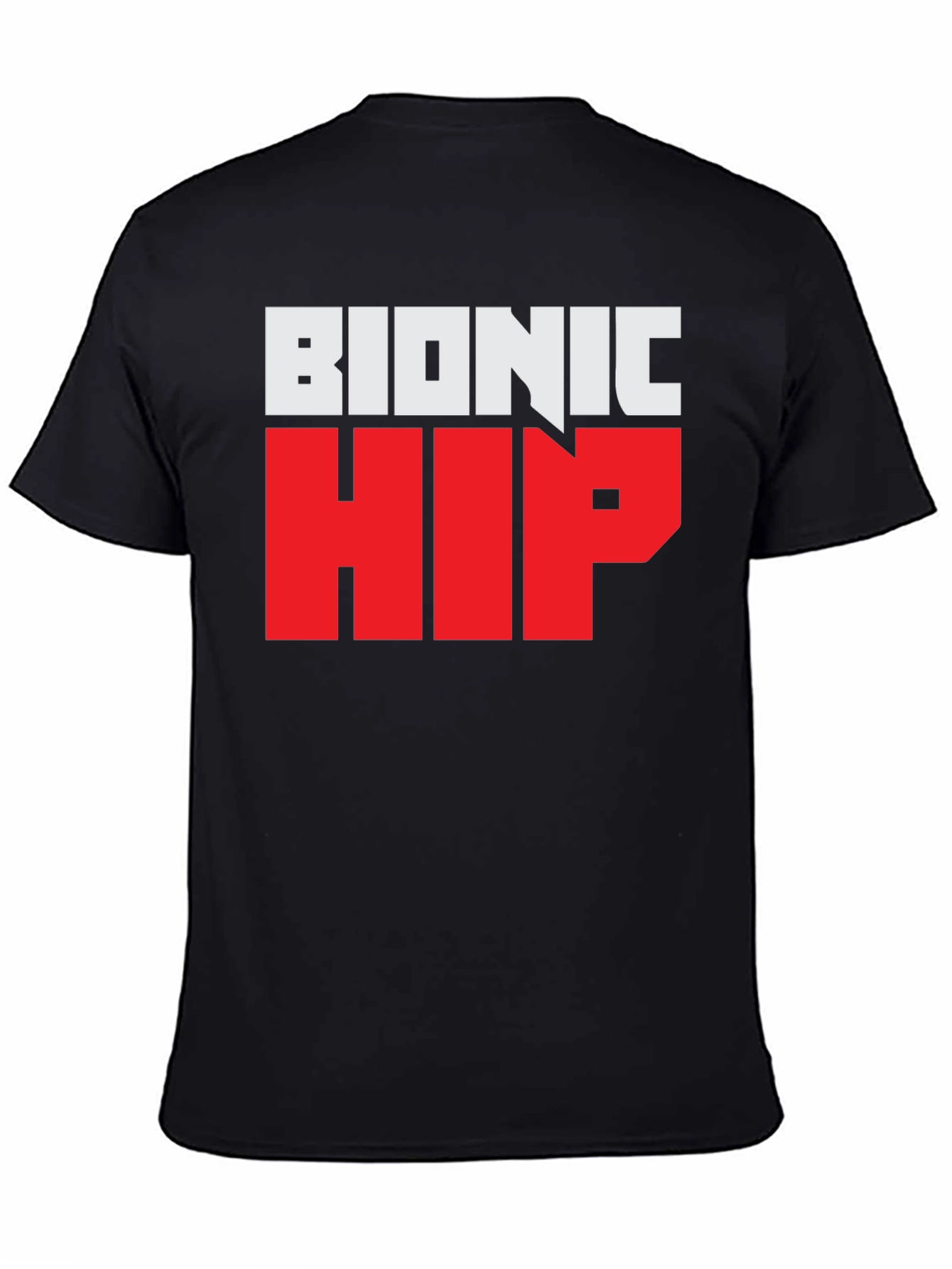 Bionic Hip Graphic Tee - Funny Novelty T-Shirt
