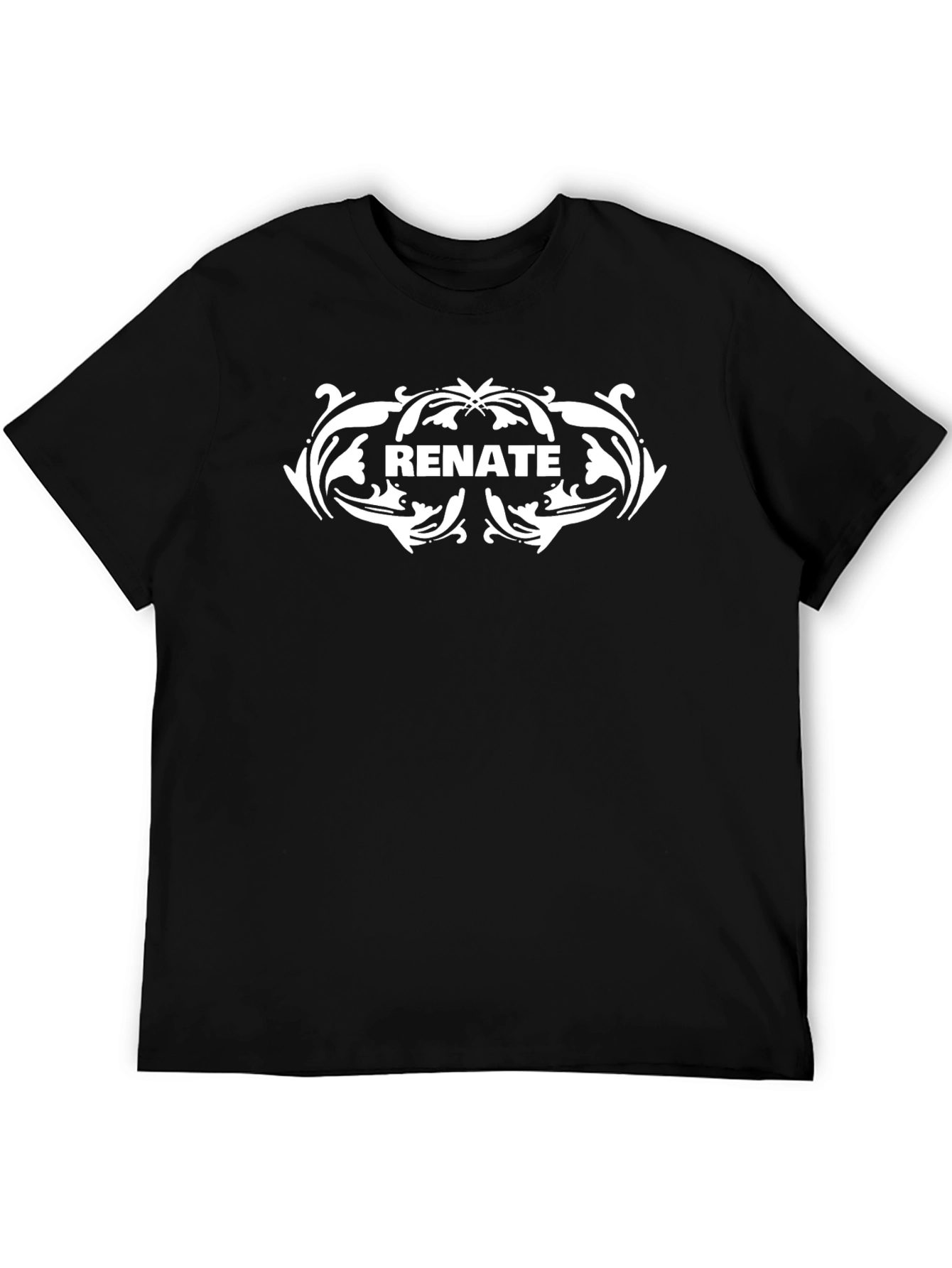 Renate Graphic T-Shirt - Black Cotton Casual Wear