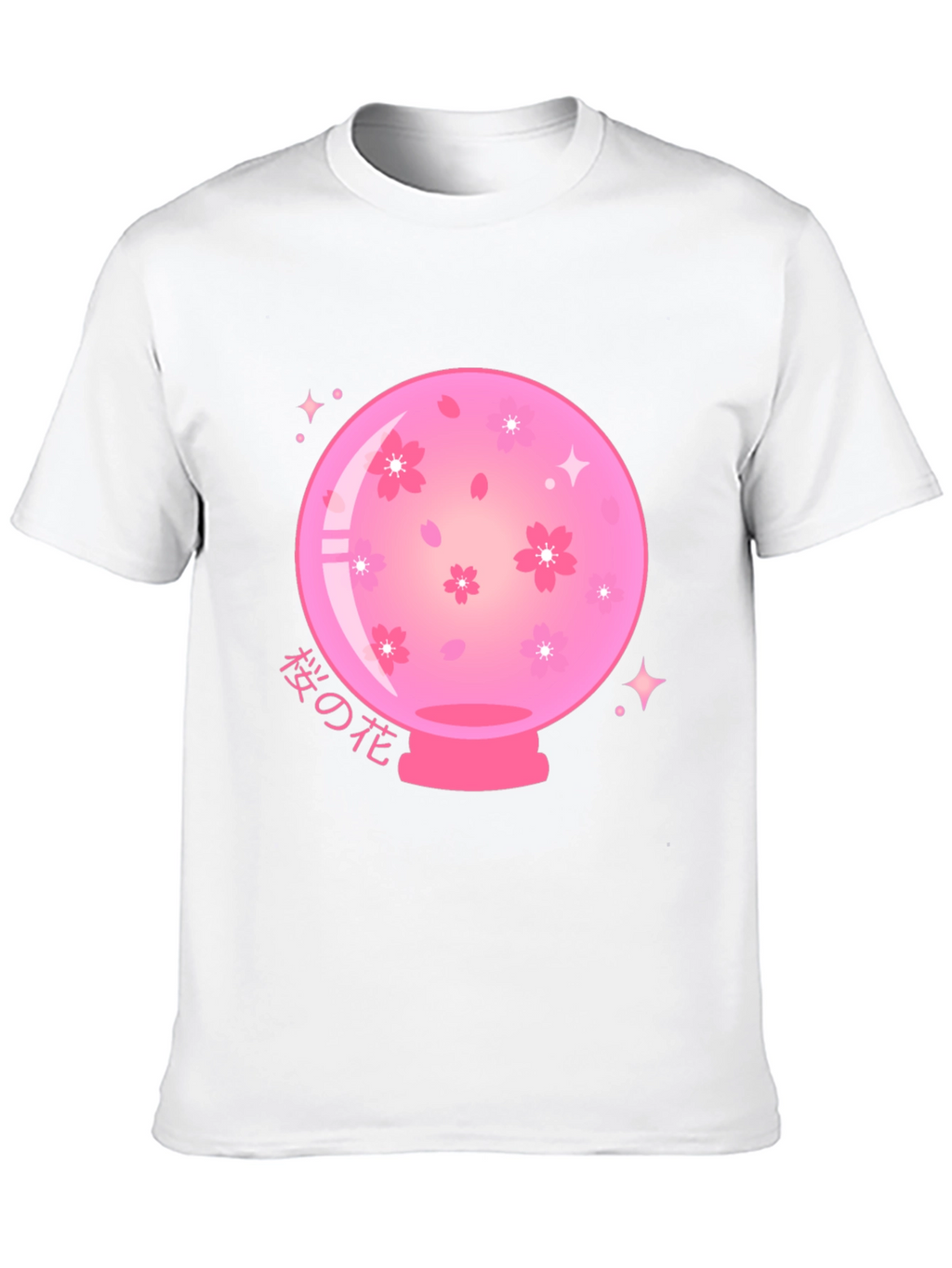 Sakura Crystal Ball Black T-Shirt