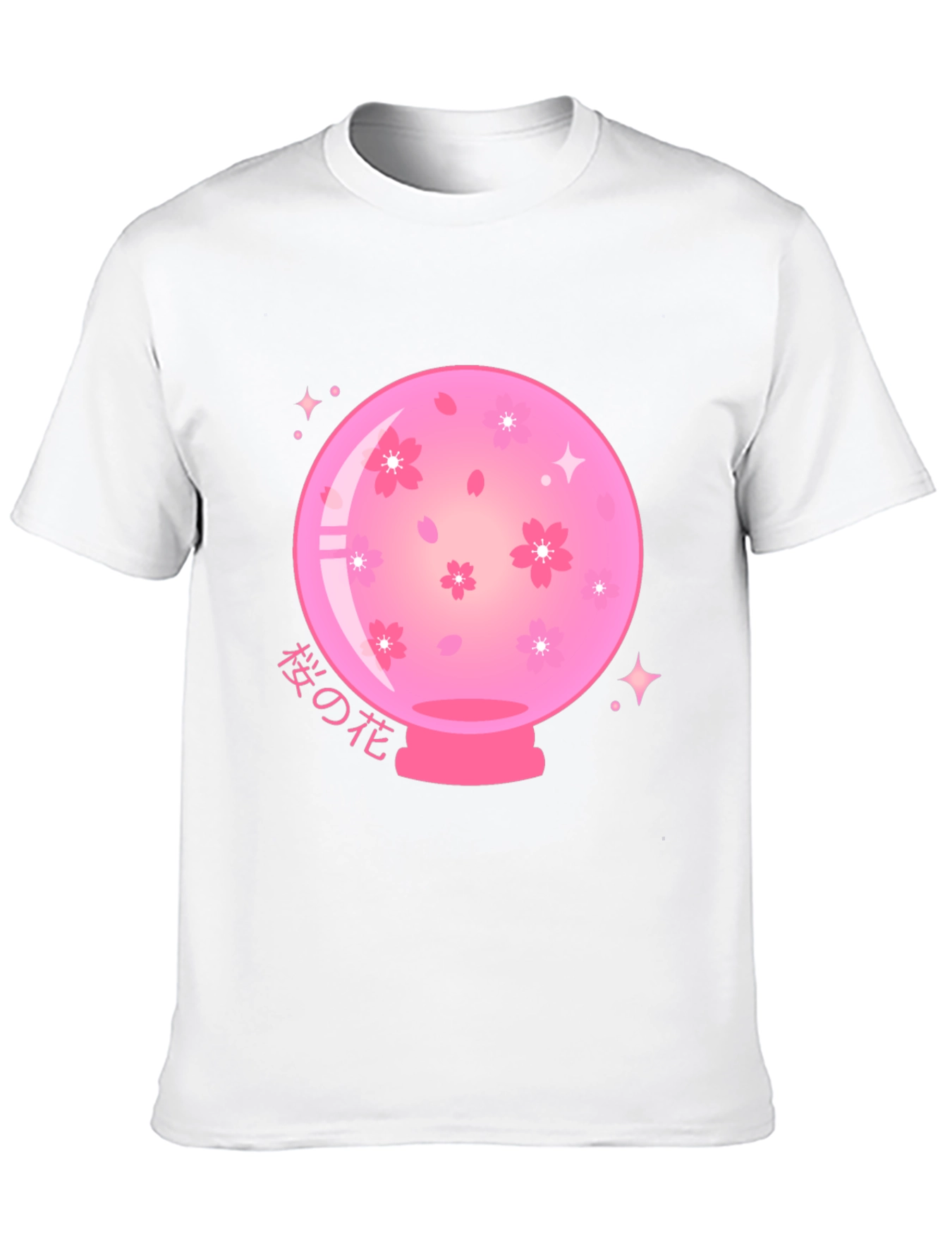 Sakura Crystal Ball Black T-Shirt
