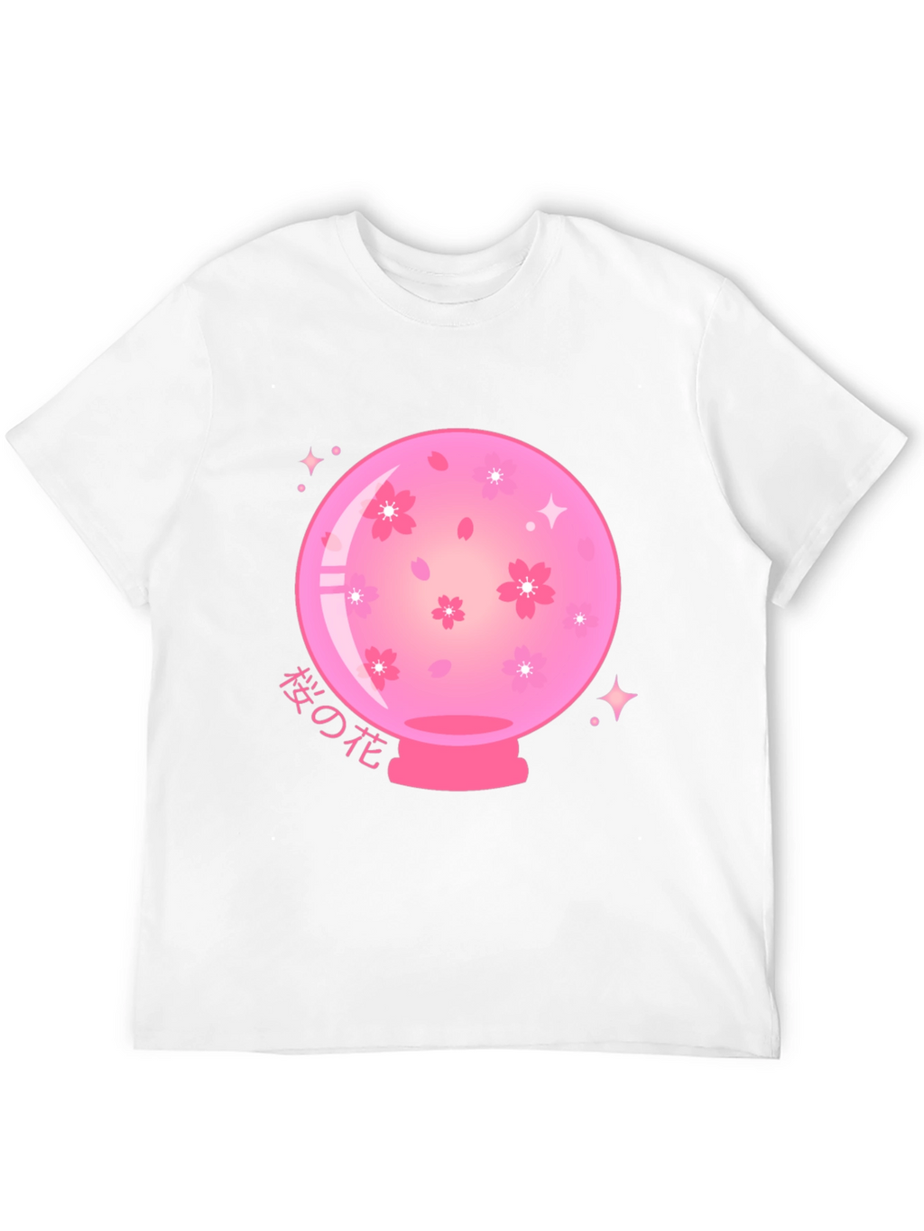 Sakura Crystal Ball Black T-Shirt