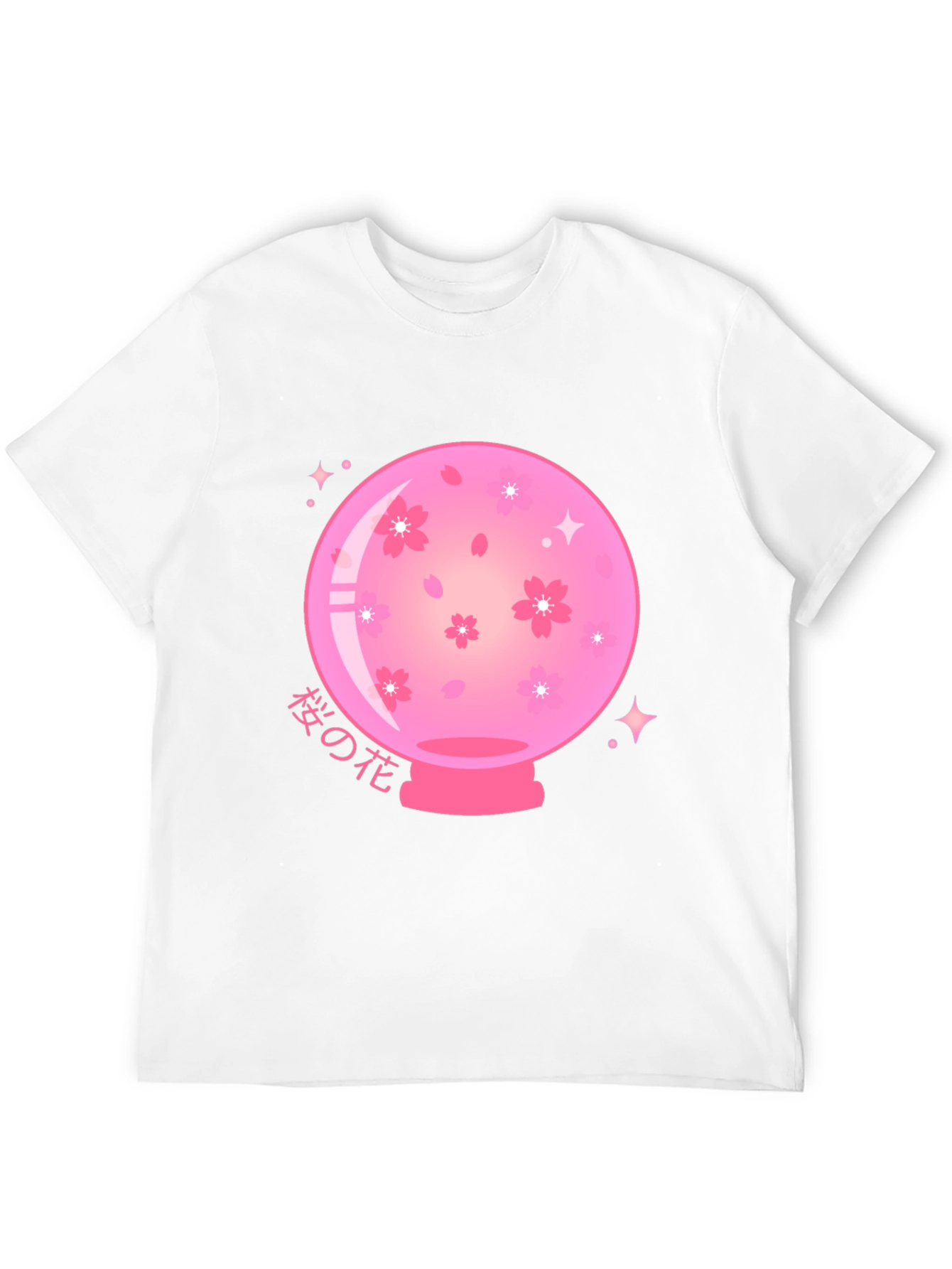 Sakura Crystal Ball Black T-Shirt