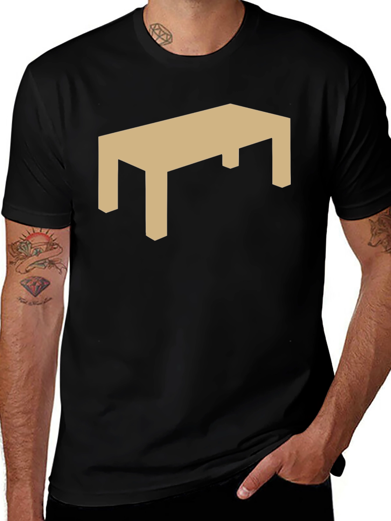 Table Graphic Black Tee
