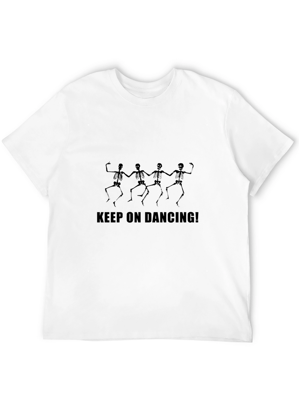 Keep On Dancing Skeleton Graphic T-Shirt