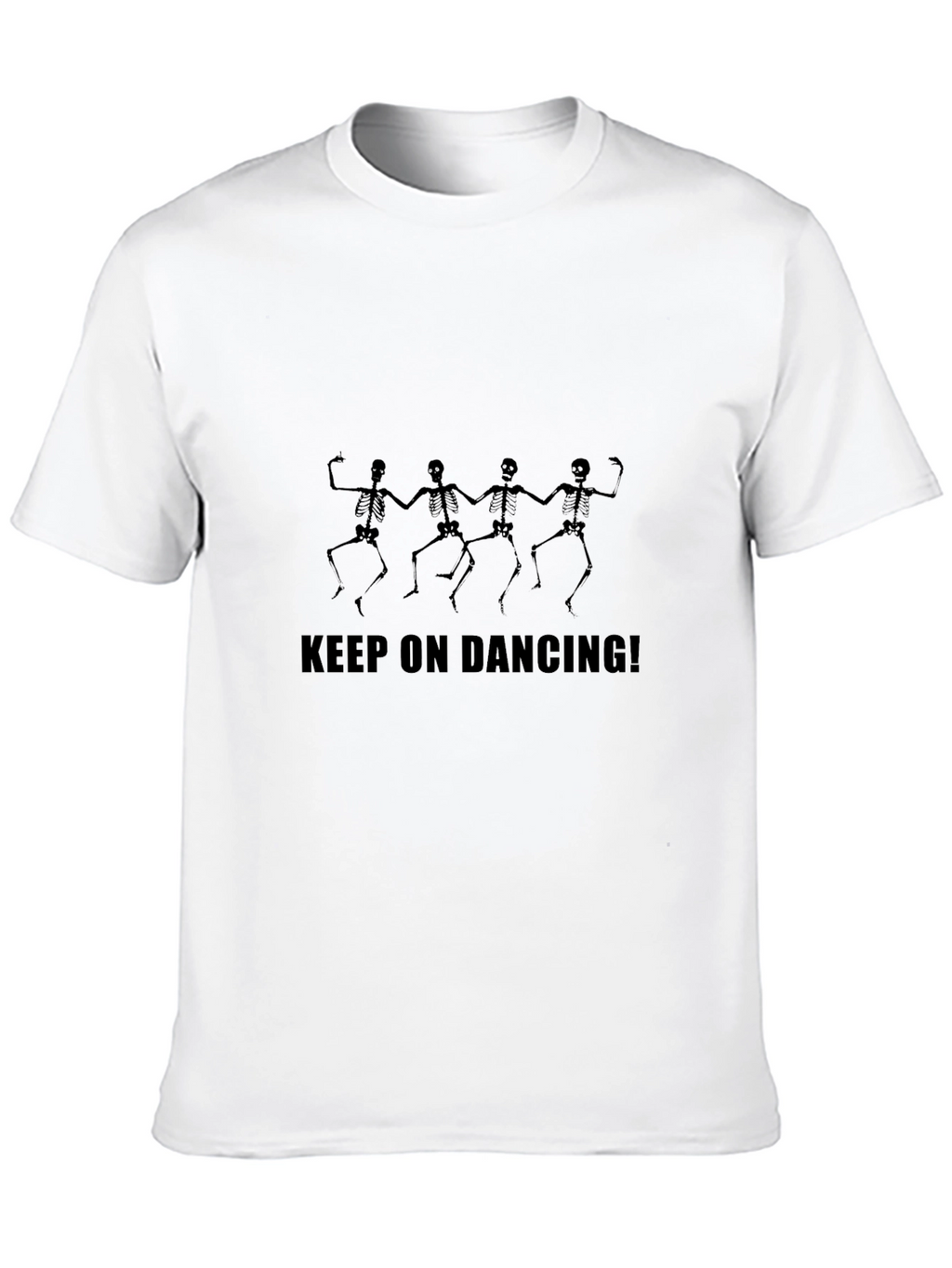 Keep On Dancing Skeleton Graphic T-Shirt