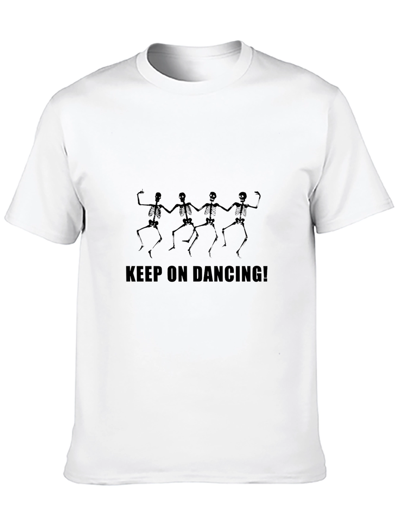 Keep On Dancing Skeleton Graphic T-Shirt
