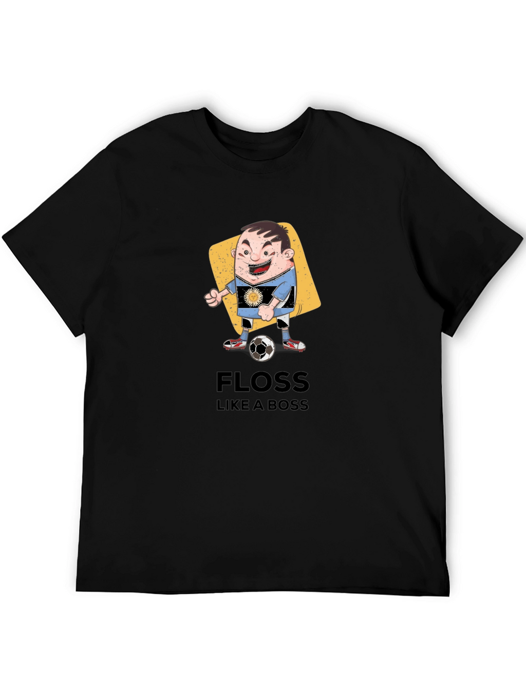 Floss Like a Boss Cartoon Soccer Player T-Shirt