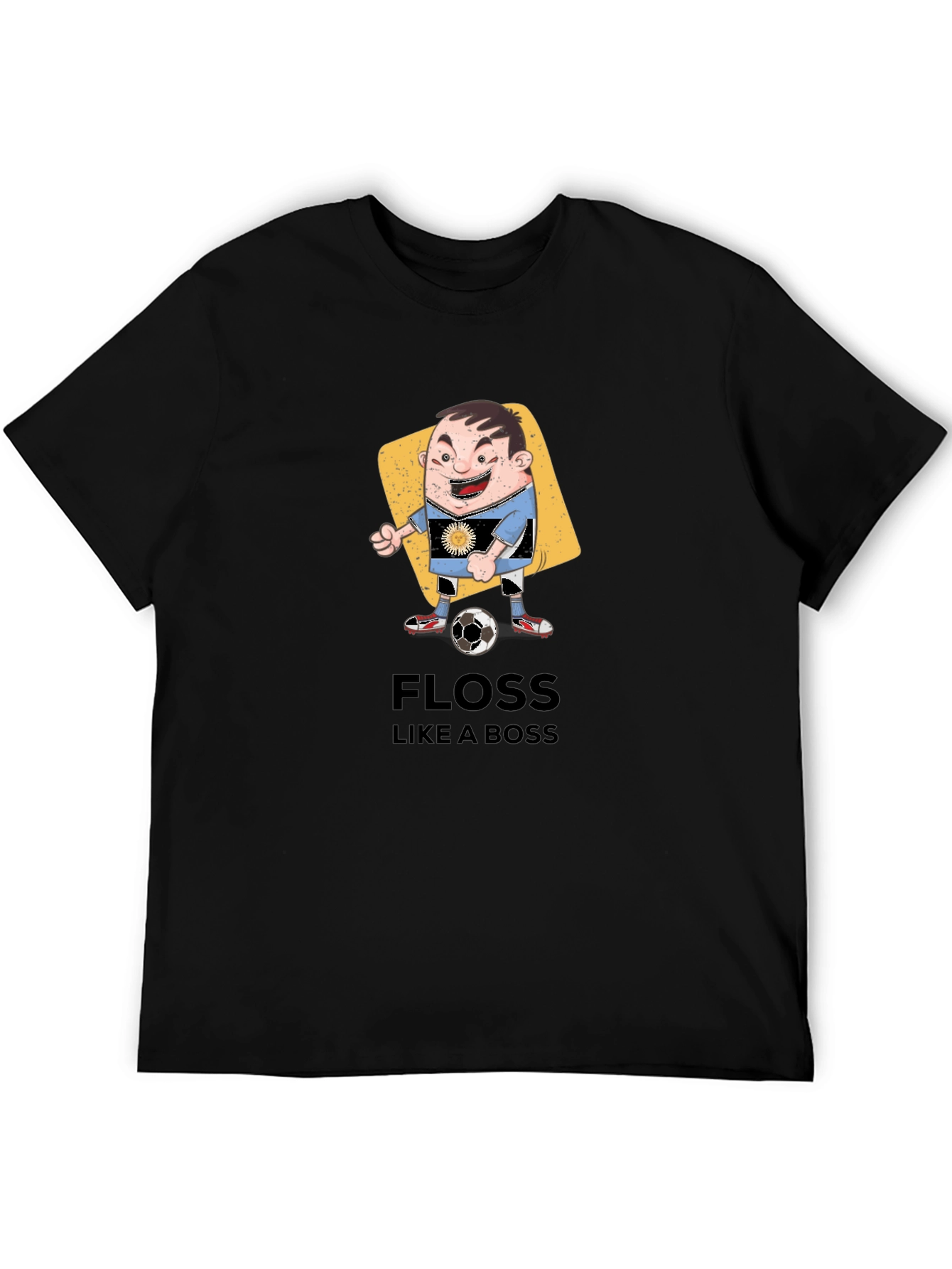 Floss Like a Boss Cartoon Soccer Player T-Shirt
