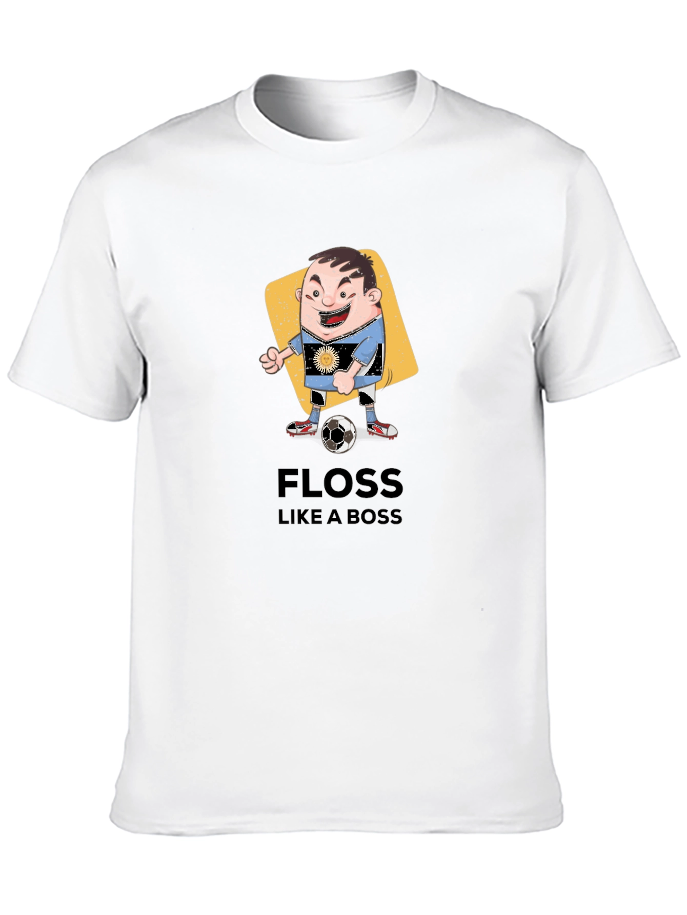 Floss Like a Boss Cartoon Soccer Player T-Shirt