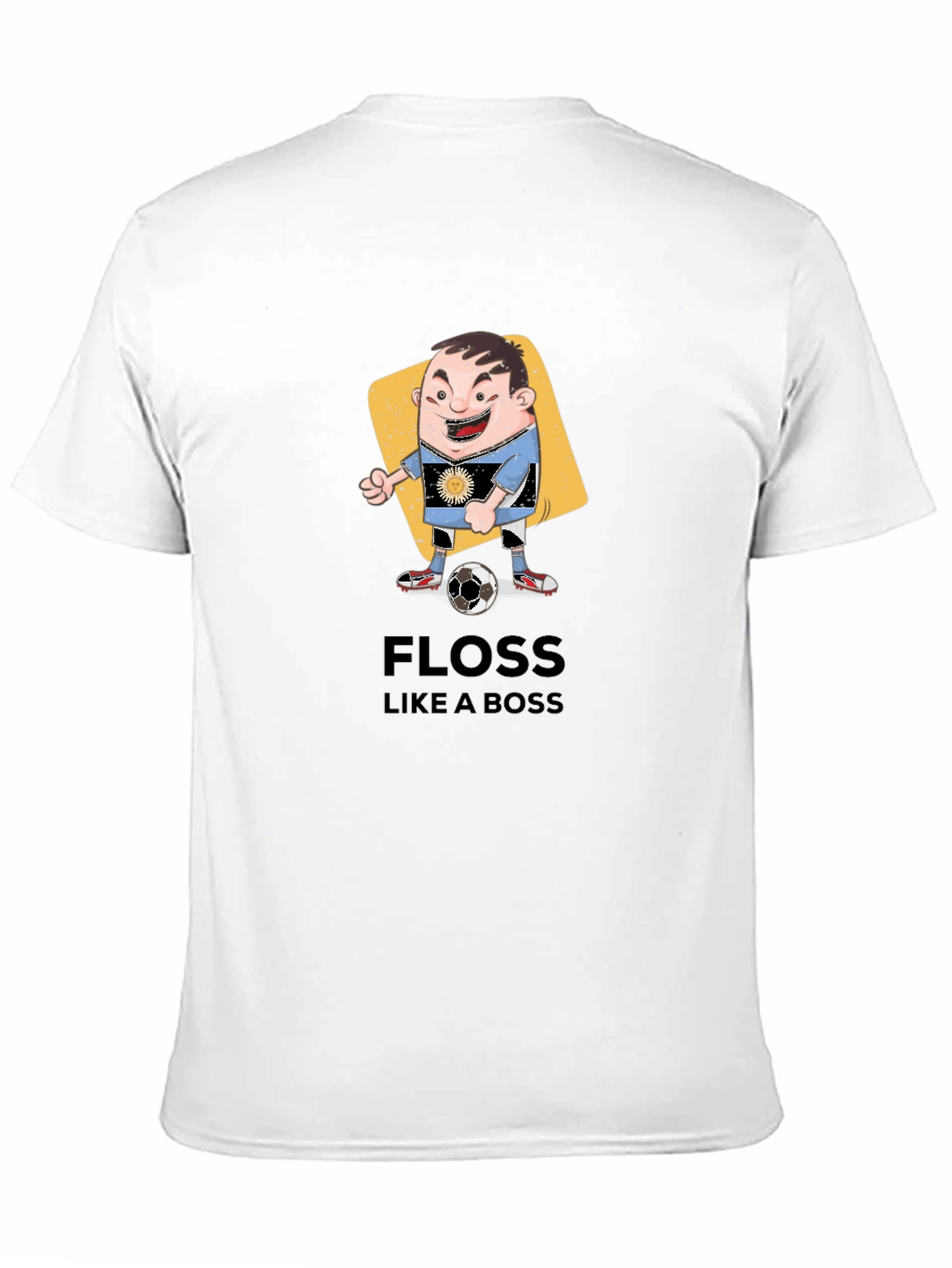 Floss Like a Boss Cartoon Soccer Player T-Shirt
