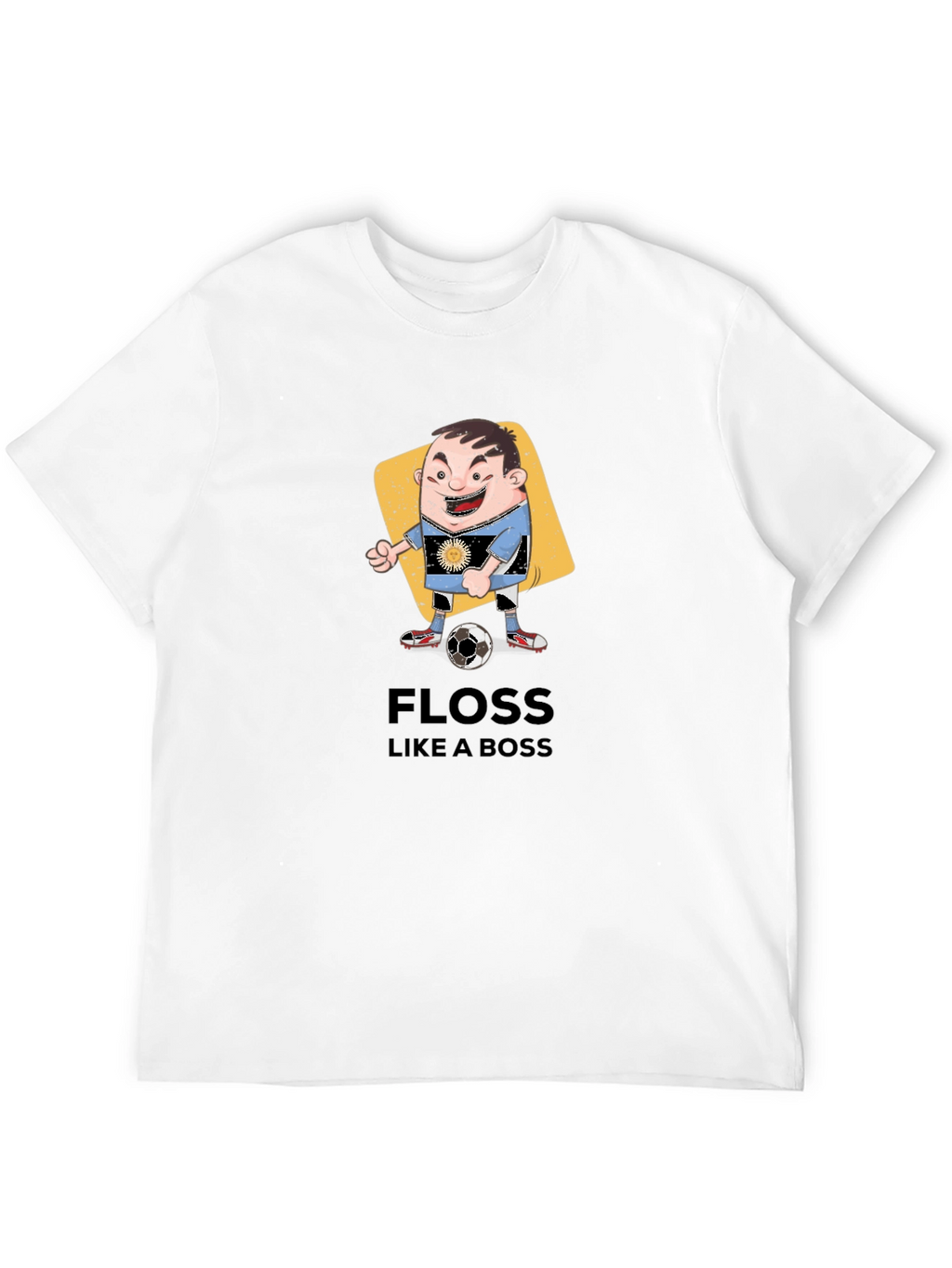 Floss Like a Boss Cartoon Soccer Player T-Shirt