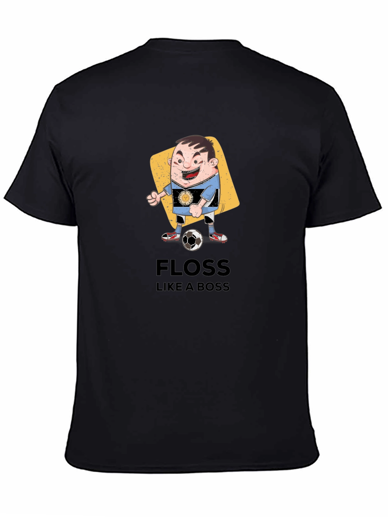 Floss Like a Boss Cartoon Soccer Player T-Shirt