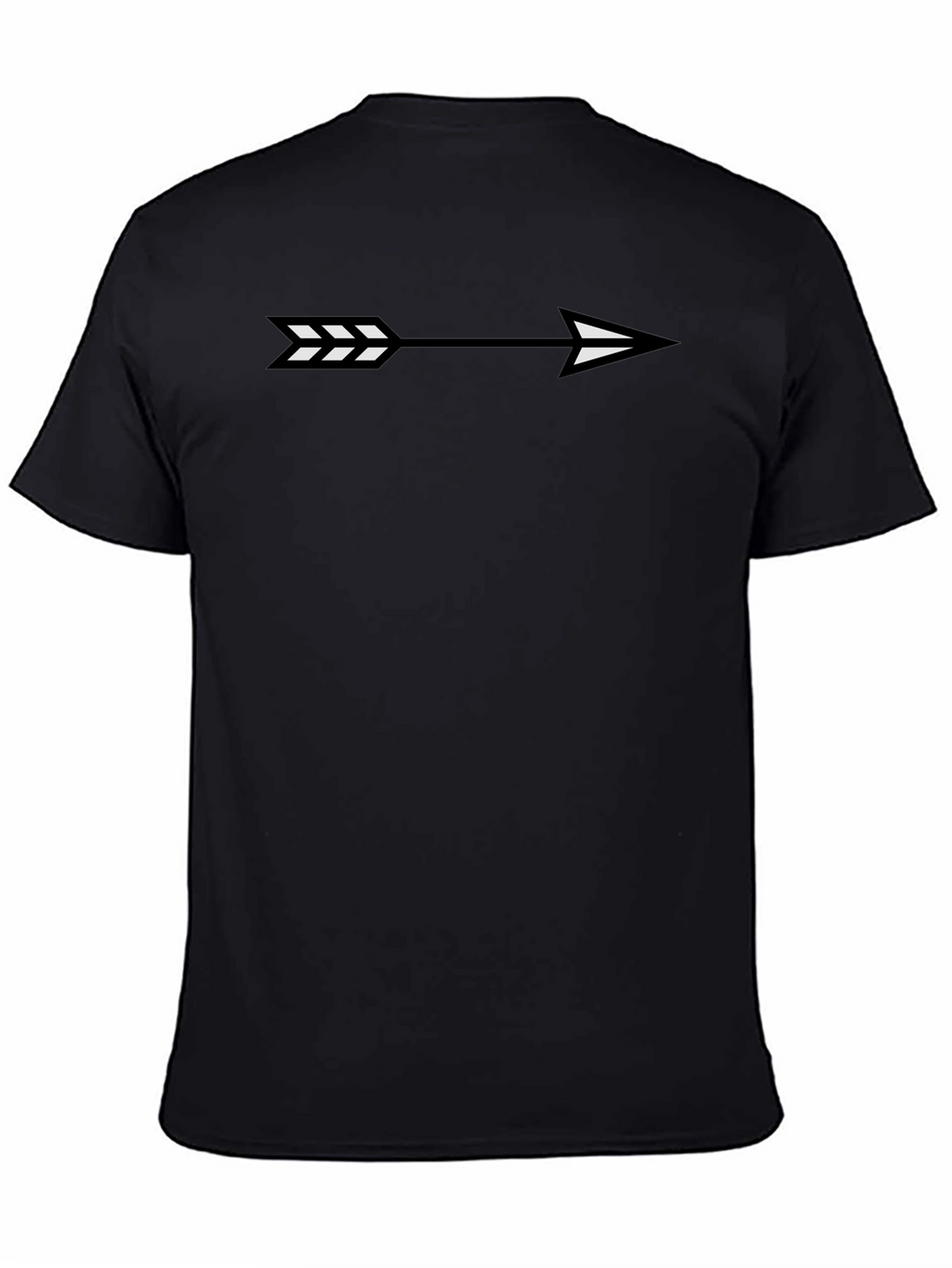 Arrow Graphic Black T-Shirt | Stylish Casual Tee