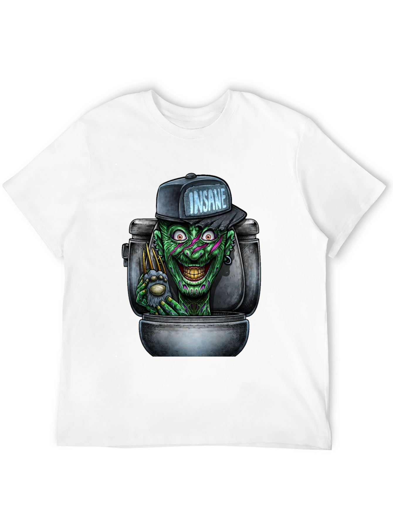 Insane Clown Toilet Monster Graphic T-Shirt